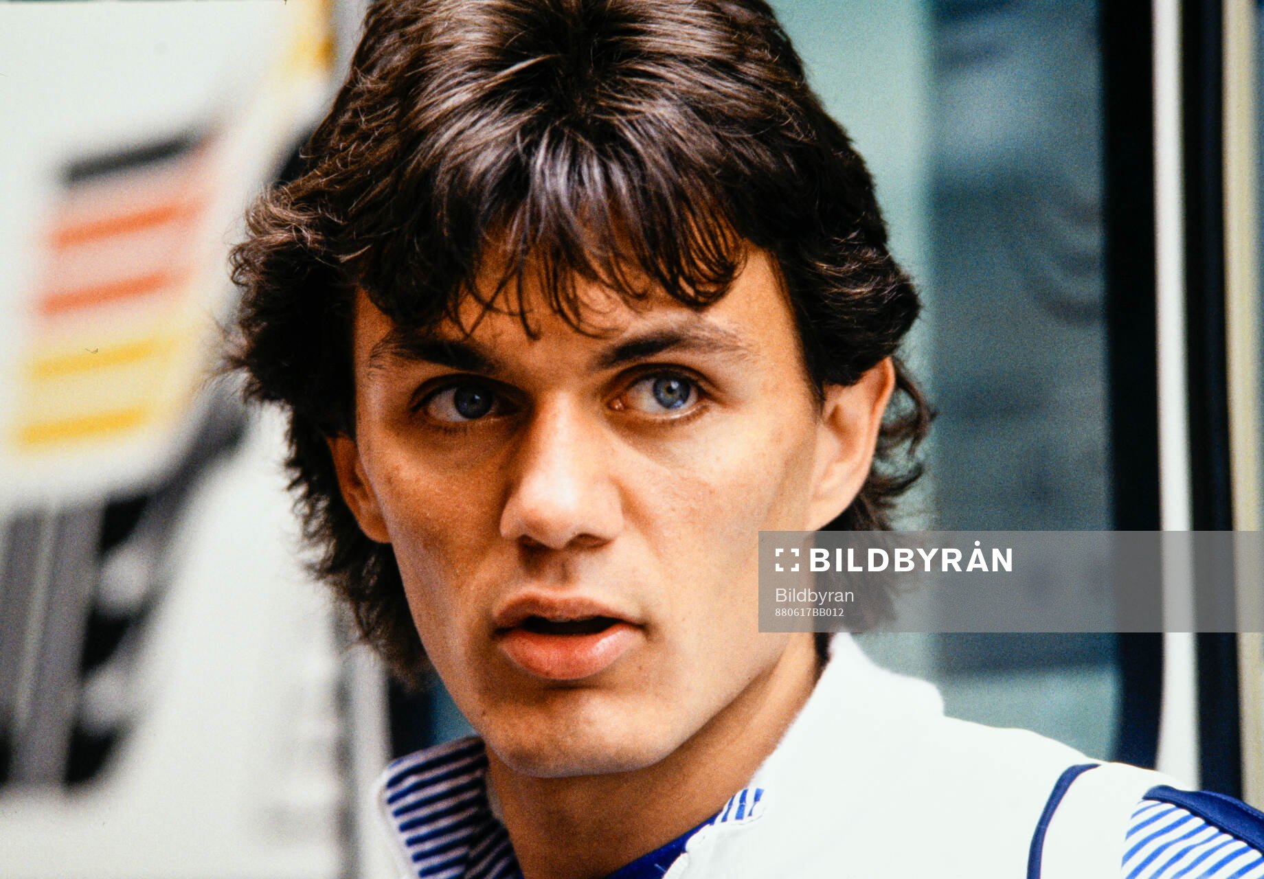 Italys Paolo Maldini at the post match press conference