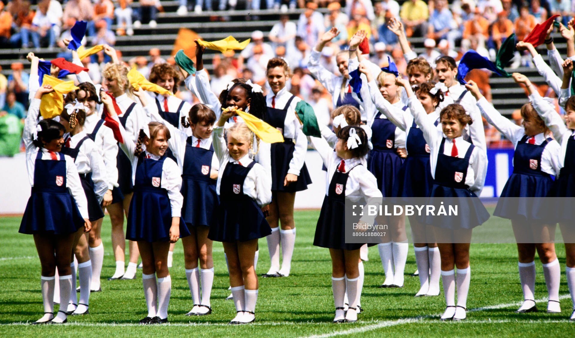 Pre-match entertainment with children