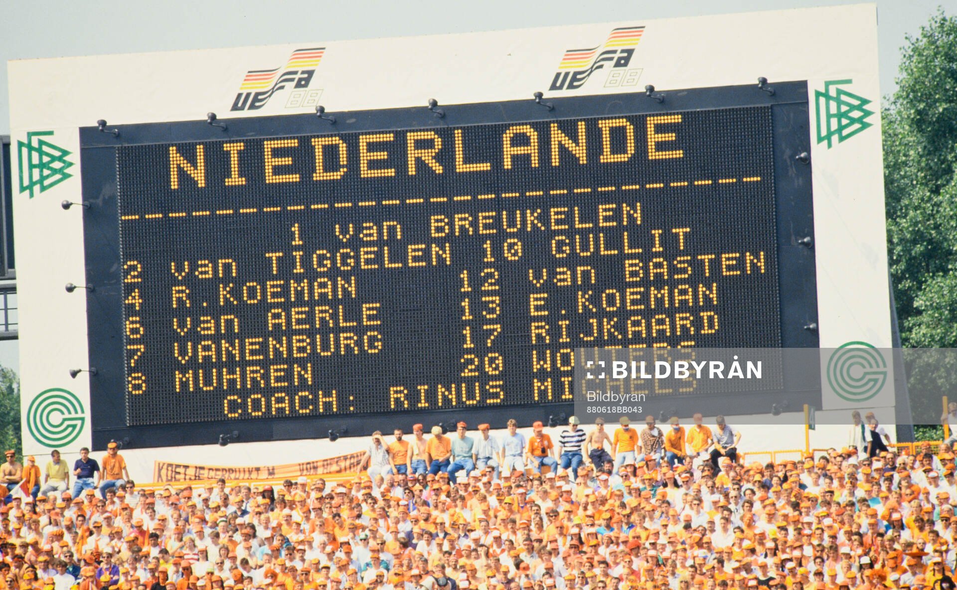 Netherlands starting lineup
