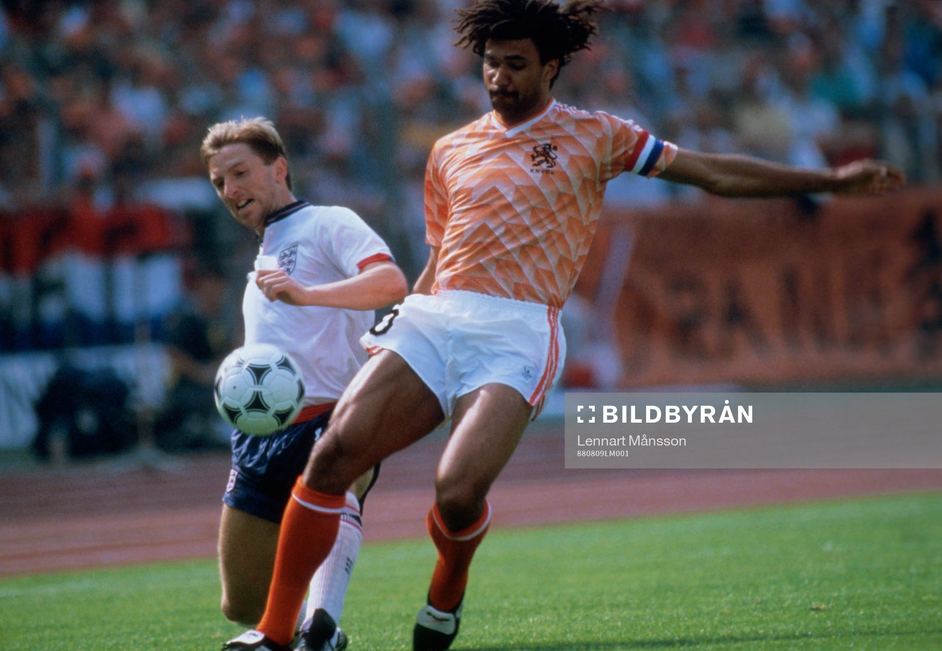 Fotboll, EM, England - Holland, Ruud Gullit, Gary Stevens