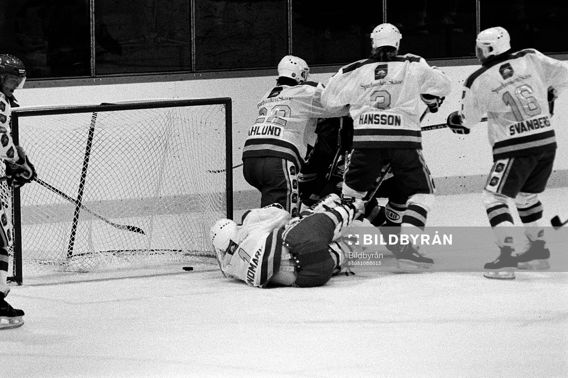Peter Lindmark i sin första match för Malmö