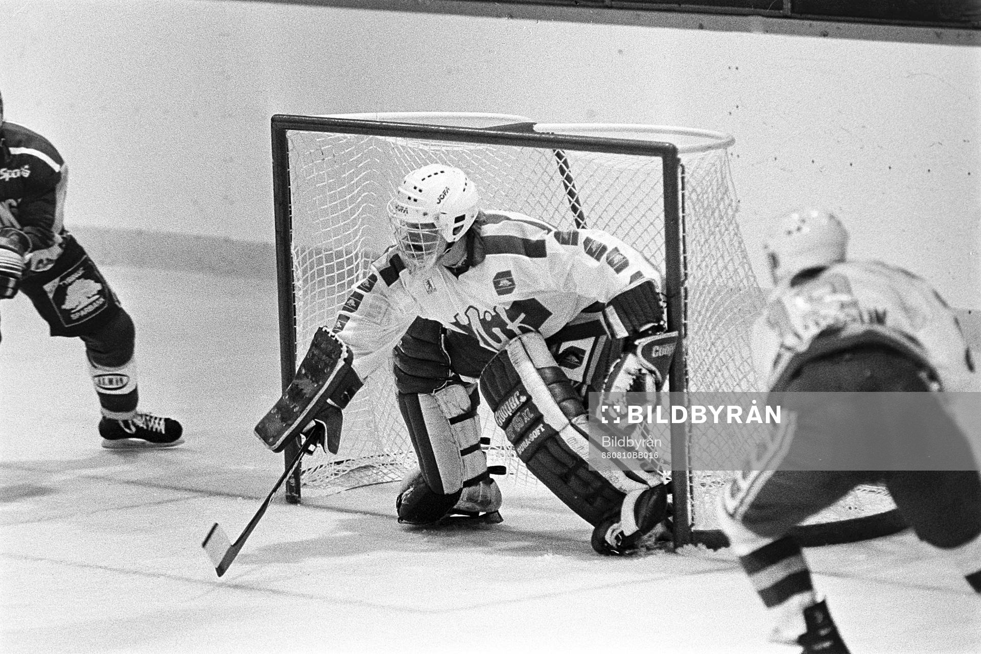 Peter Lindmark i sin första match för Malmö