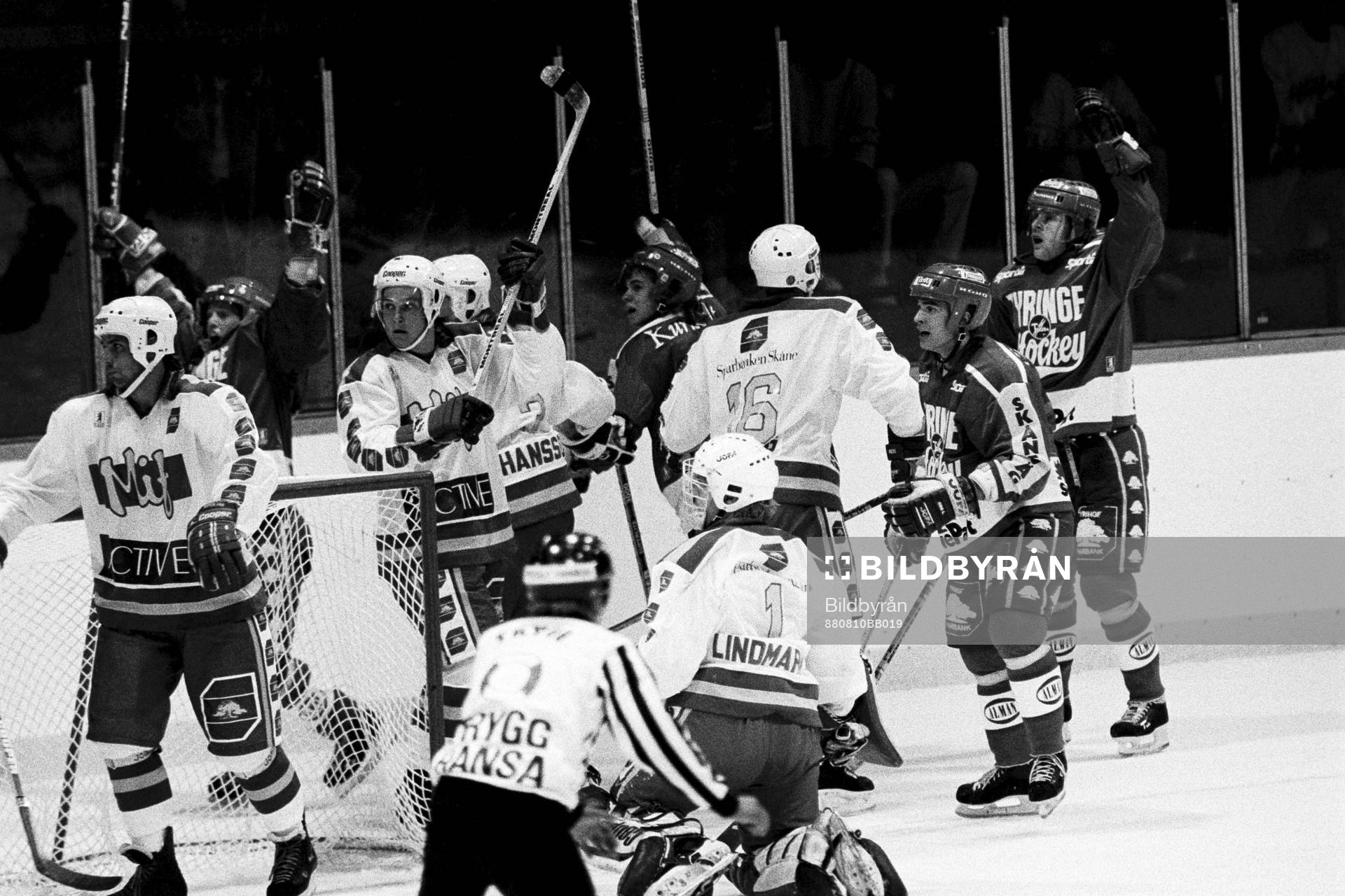 Peter Lindmark i sin första match för Malmö