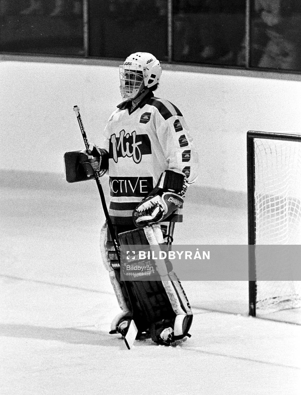 Peter Lindmark i sin första match för Malmö