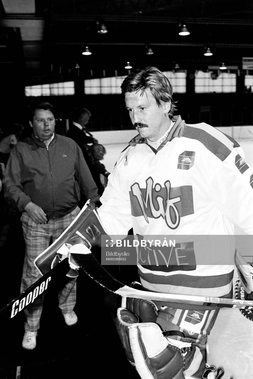 Peter Lindmark i sin första match för Malmö