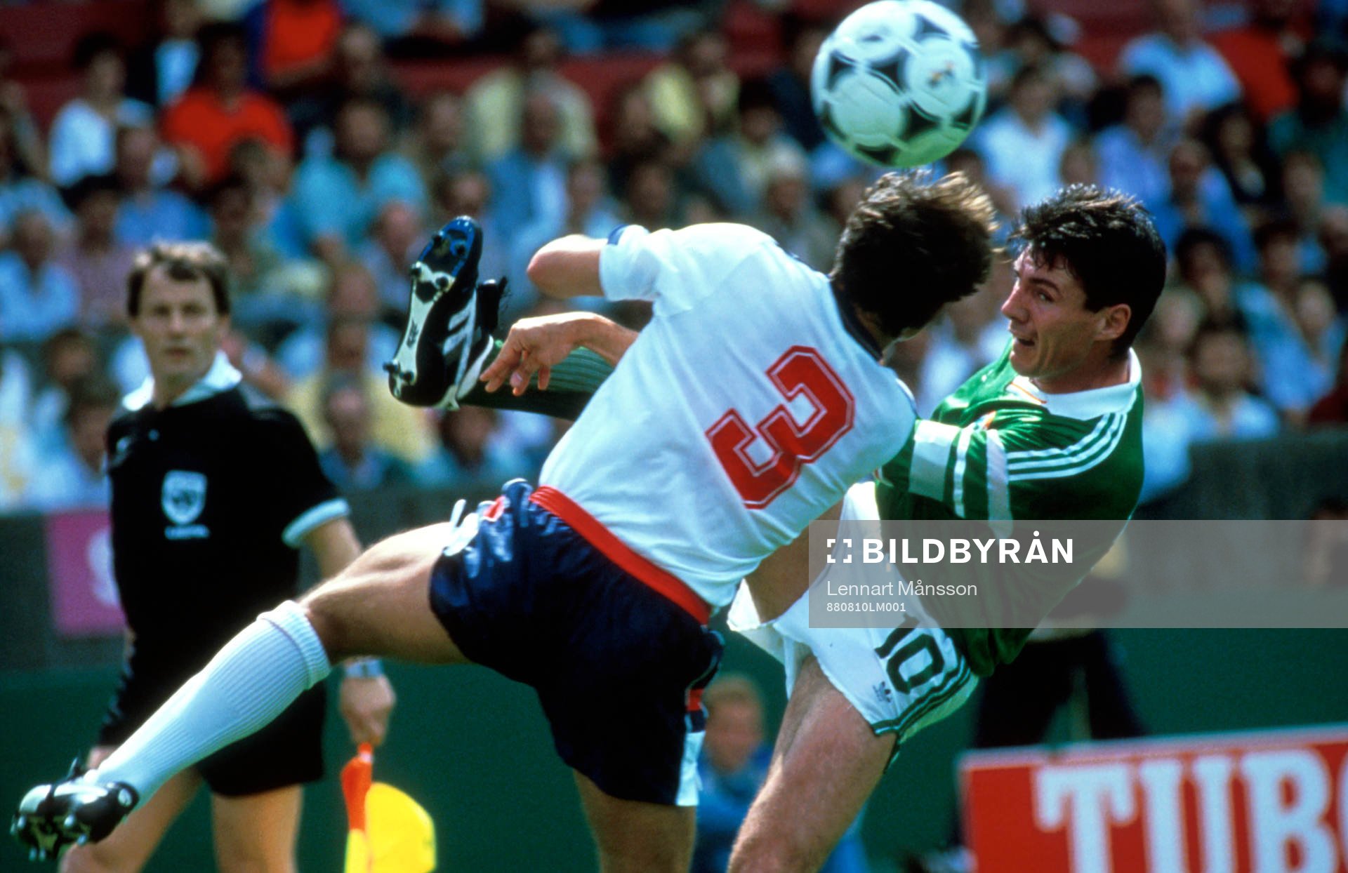 Fotboll, England - Irland, 0-1, Frank Stapleton