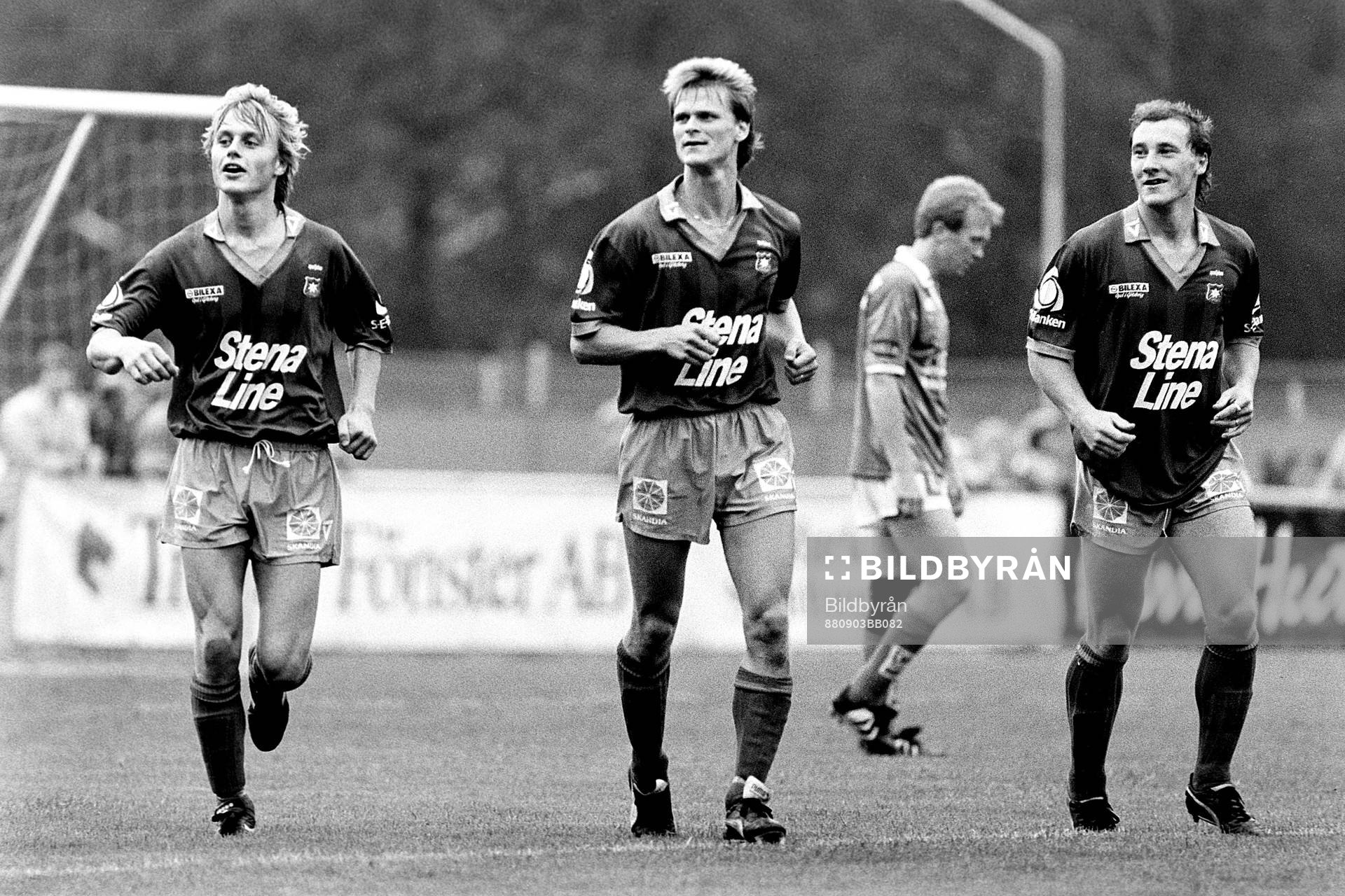 Anders Roth, Peter Karlsson och Stuart Mc Manus, Örgryte