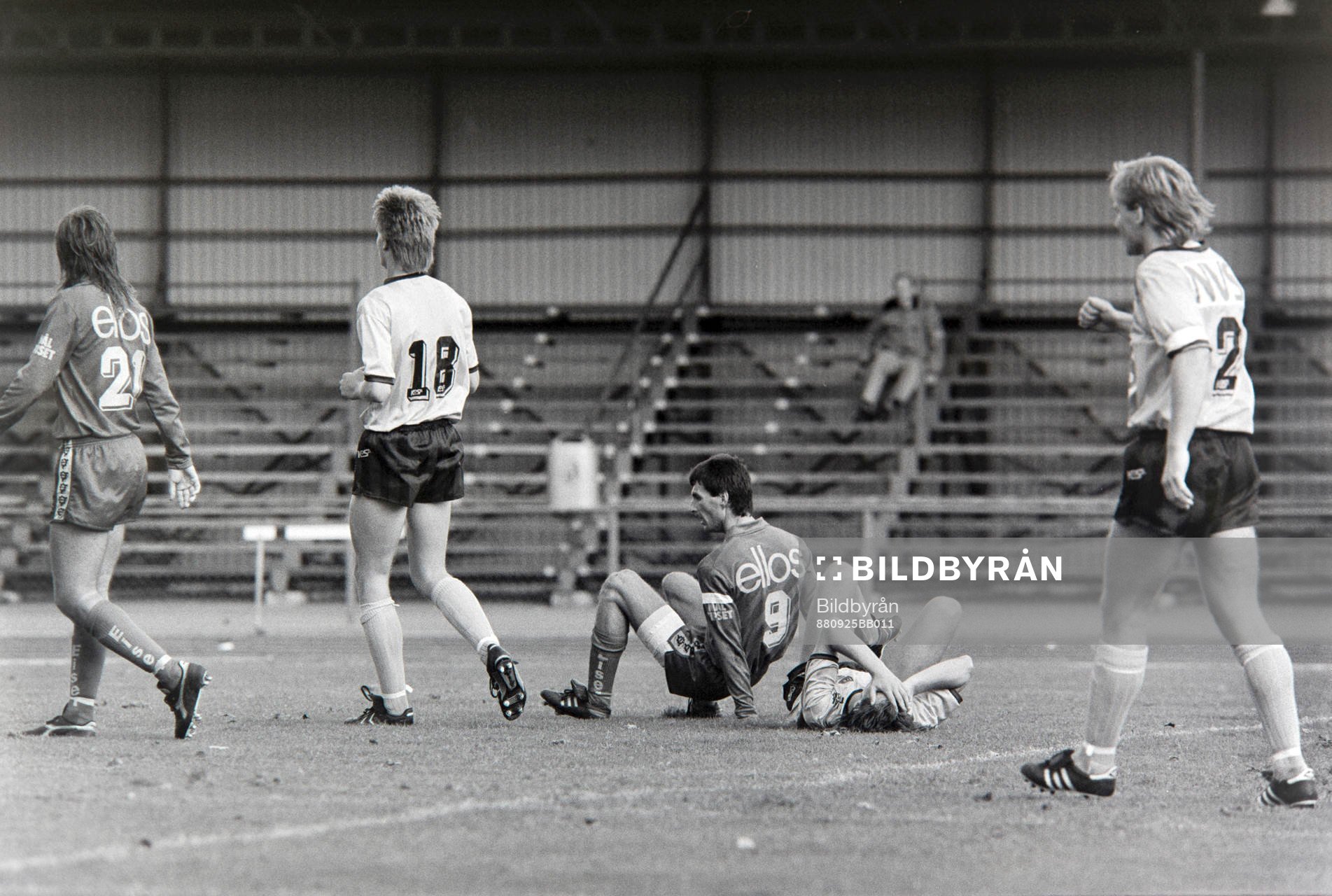 '880925 Fotboll, Div 1 södra, IFK Hässleholm - Elfsborg,