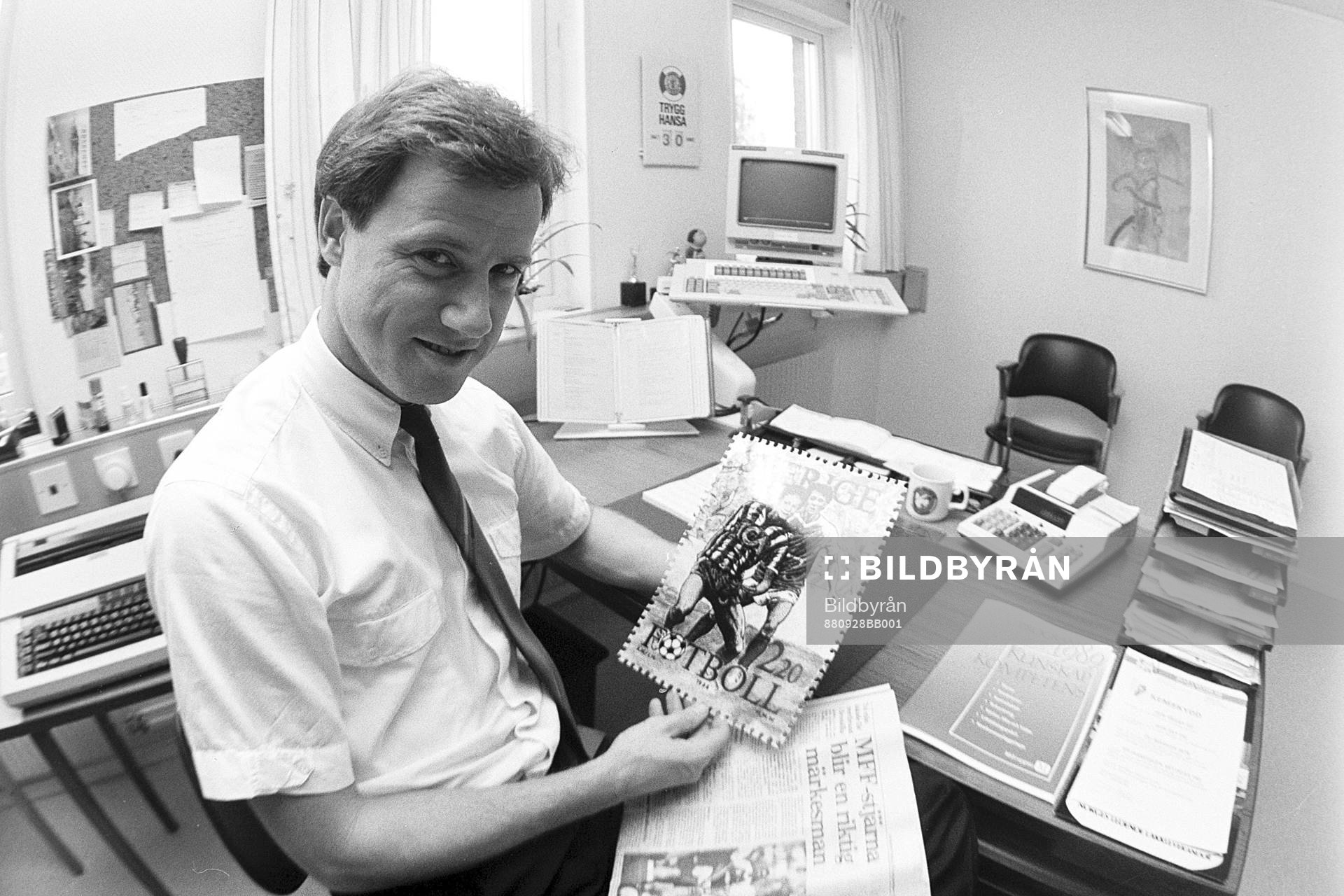 Fotbollsspelaren, Ingemar Erlandsson blir frimärke