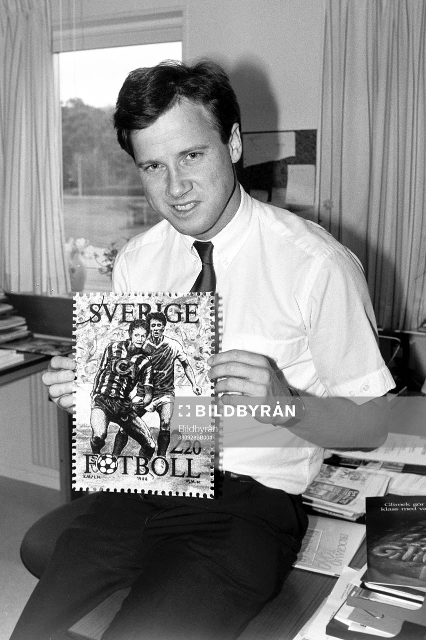 Fotbollsspelaren, Ingemar Erlandsson blir frimärke