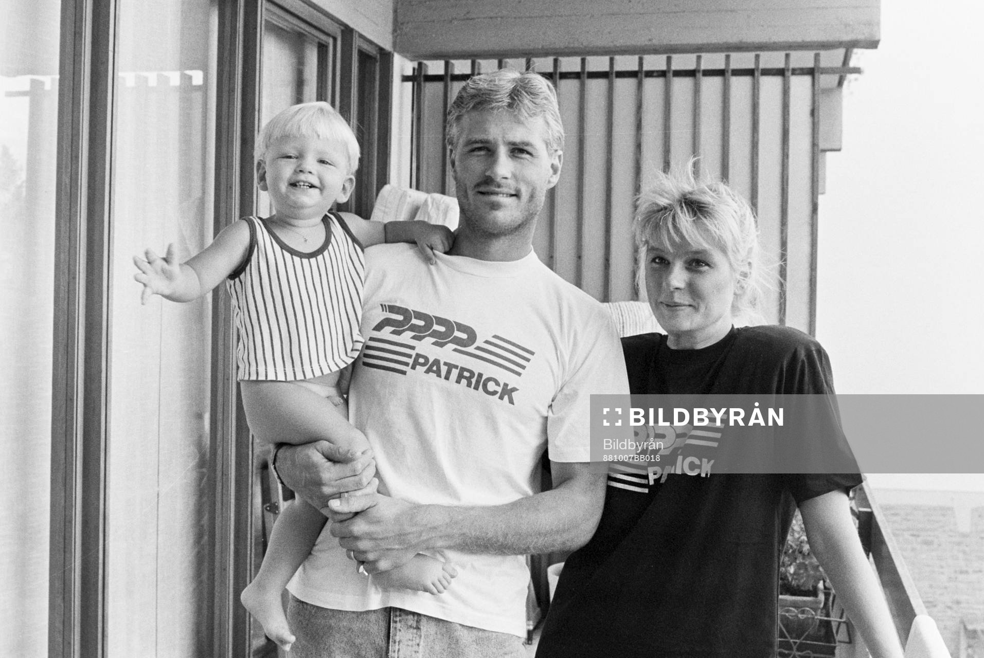 Glenn Hysén med sin Helena och sonen Alexander