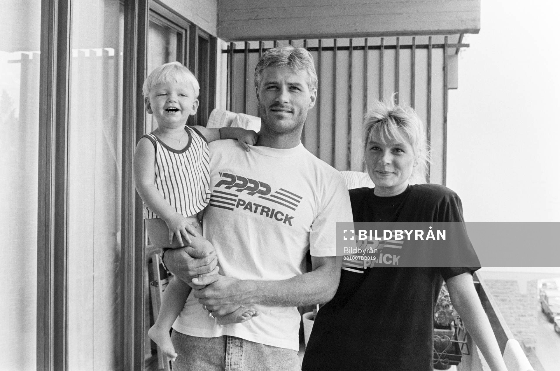 Glenn Hysén med sin Helena och sonen Alexander