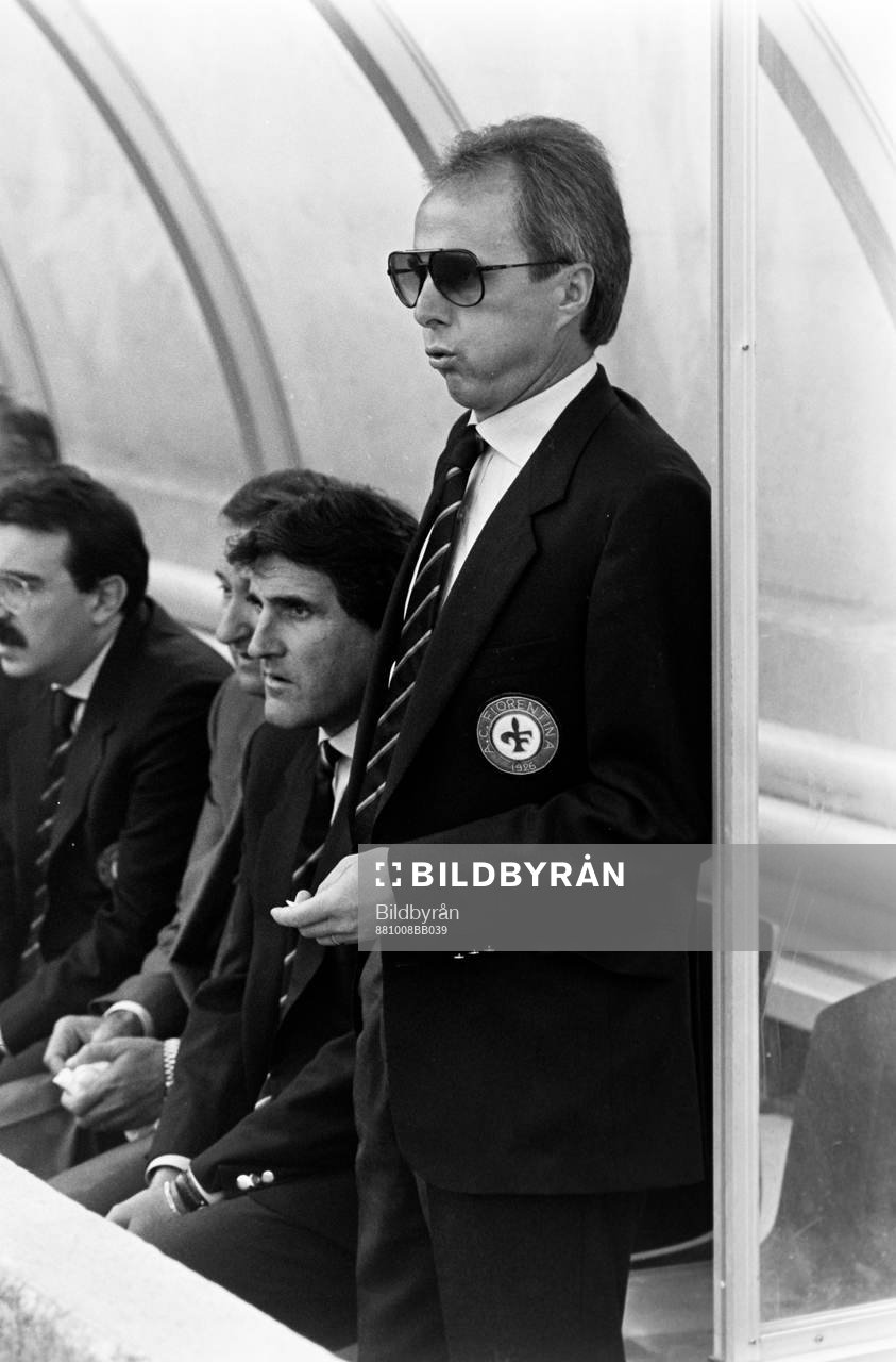 Sven-Göran Eriksson, tränare i Fiorentina