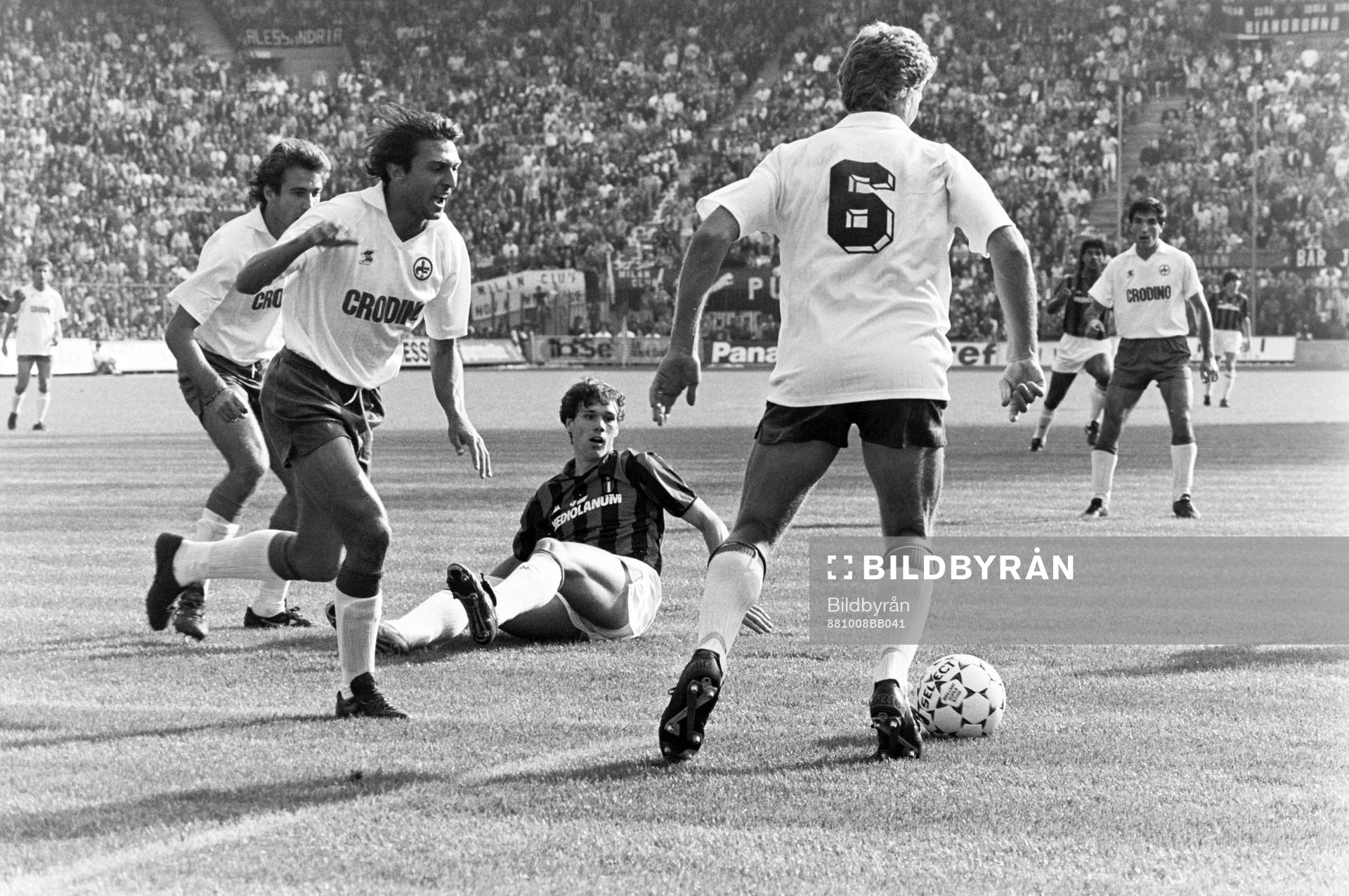 Glenn Hysén, Fiorentina med bollen och Marco van Basten,