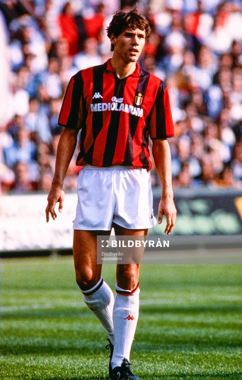 Fotboll, Serie A, Milan - Fiorentina: Marco van Basten, Milan.