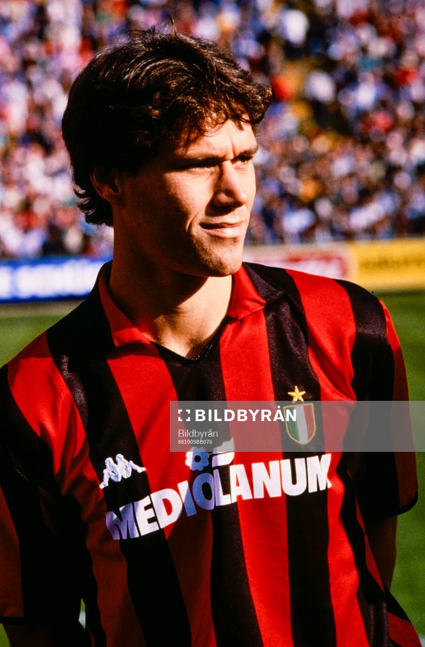 Fotboll, Serie A, Milan - Fiorentina: Marco van Basten, Milan.
