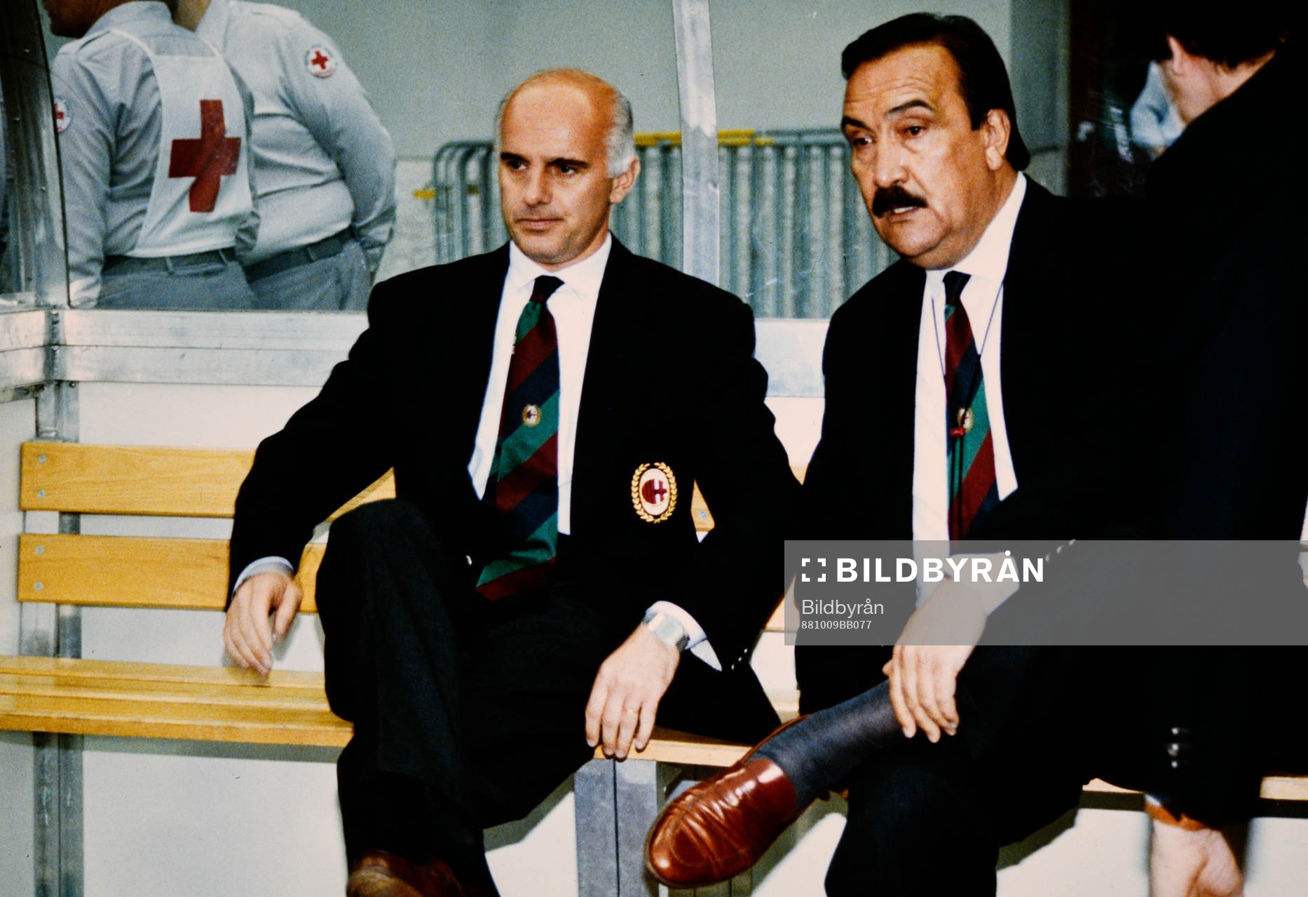 Fotboll, Serie A, Milan - Fiorentina: Milans tränare Arrigo Sacchi.