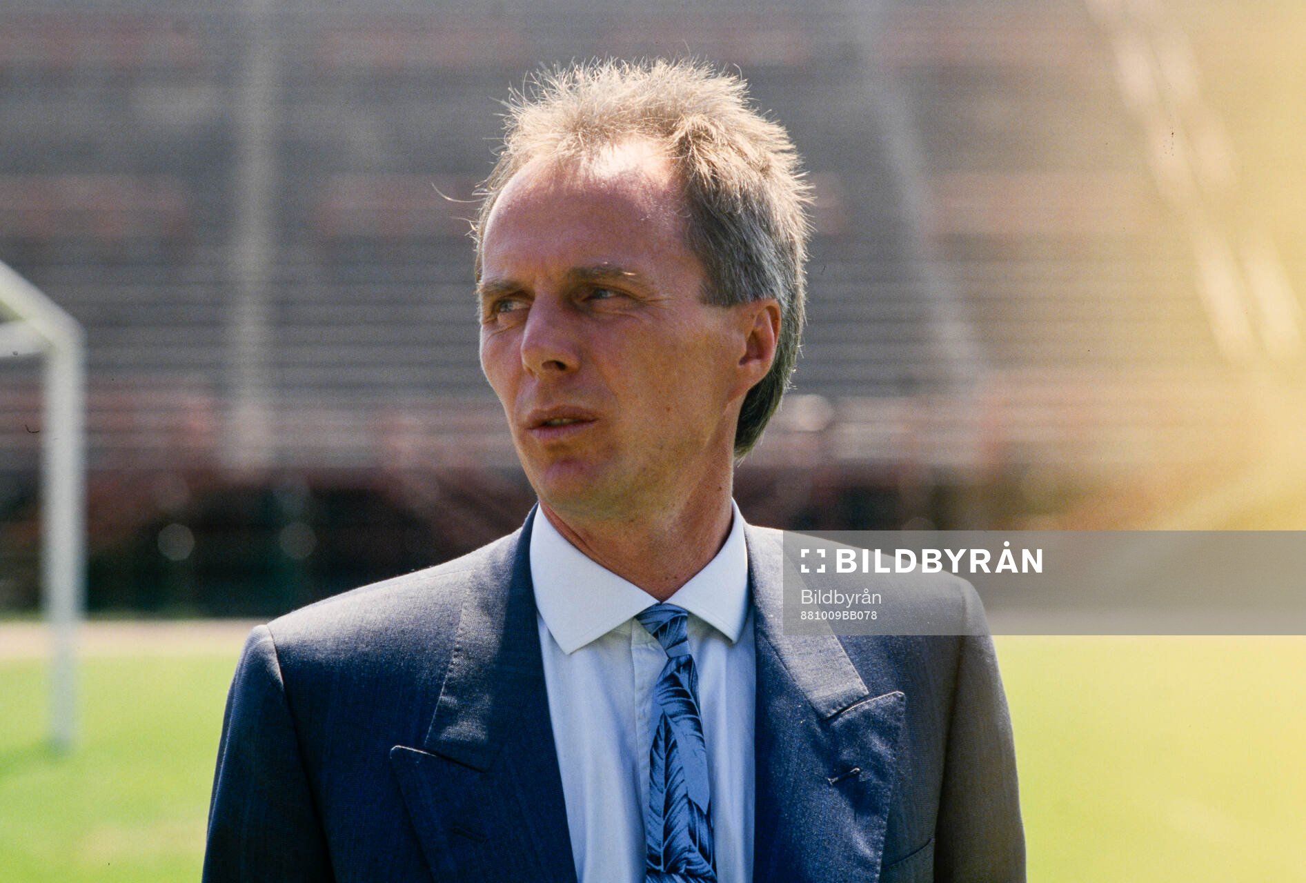 Football, Serie A, Milan - Fiorentina (1988): Manager Sven-Goran Eriksson of Fiorentina.