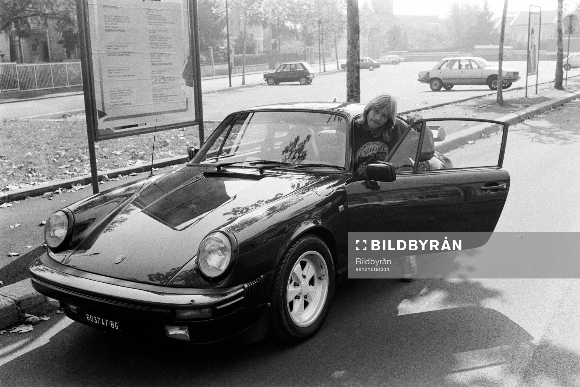  Glenn Strömberg, Atalanta med sin Porsche.