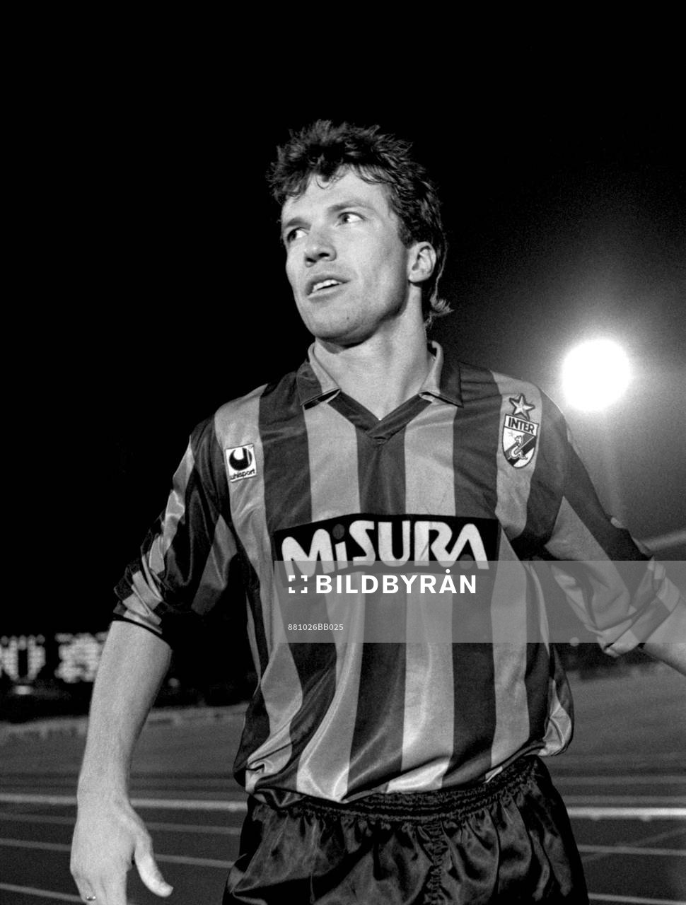 En av Inters stjärnspelare Lothar Matthäus