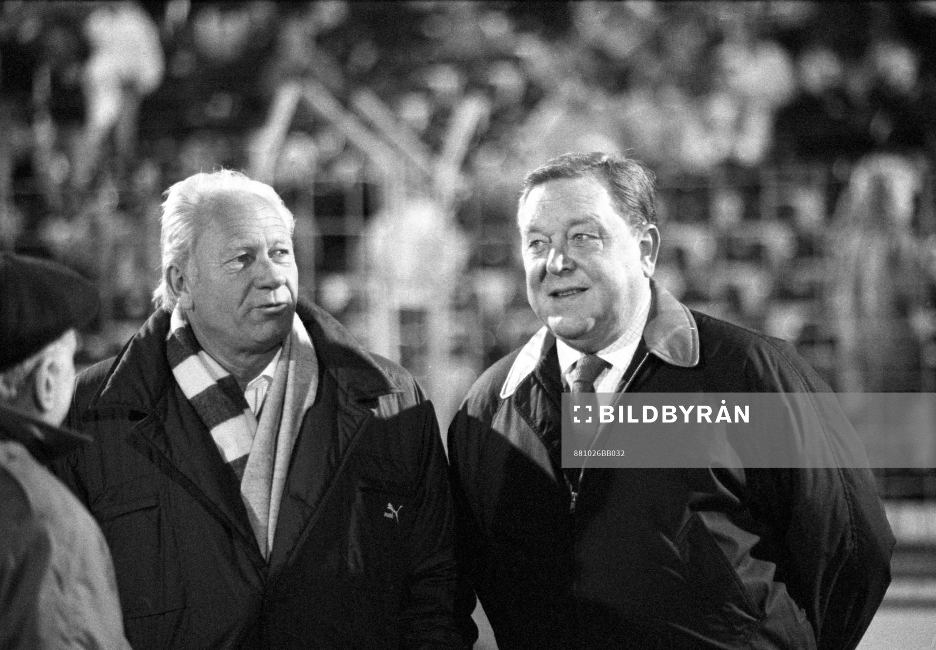  Malmös ordförande Hans Cavalli Björkman och Lennart Johansson, Svenska Fotbollförbundet.
