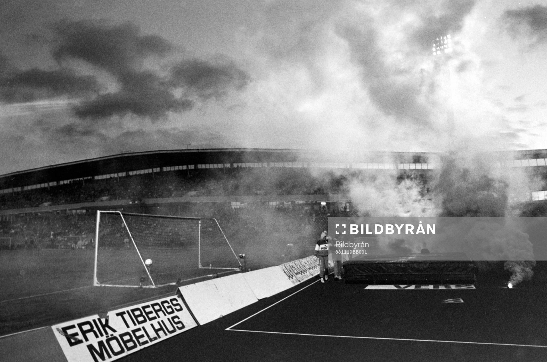 Bengaler över Malmö Stadion