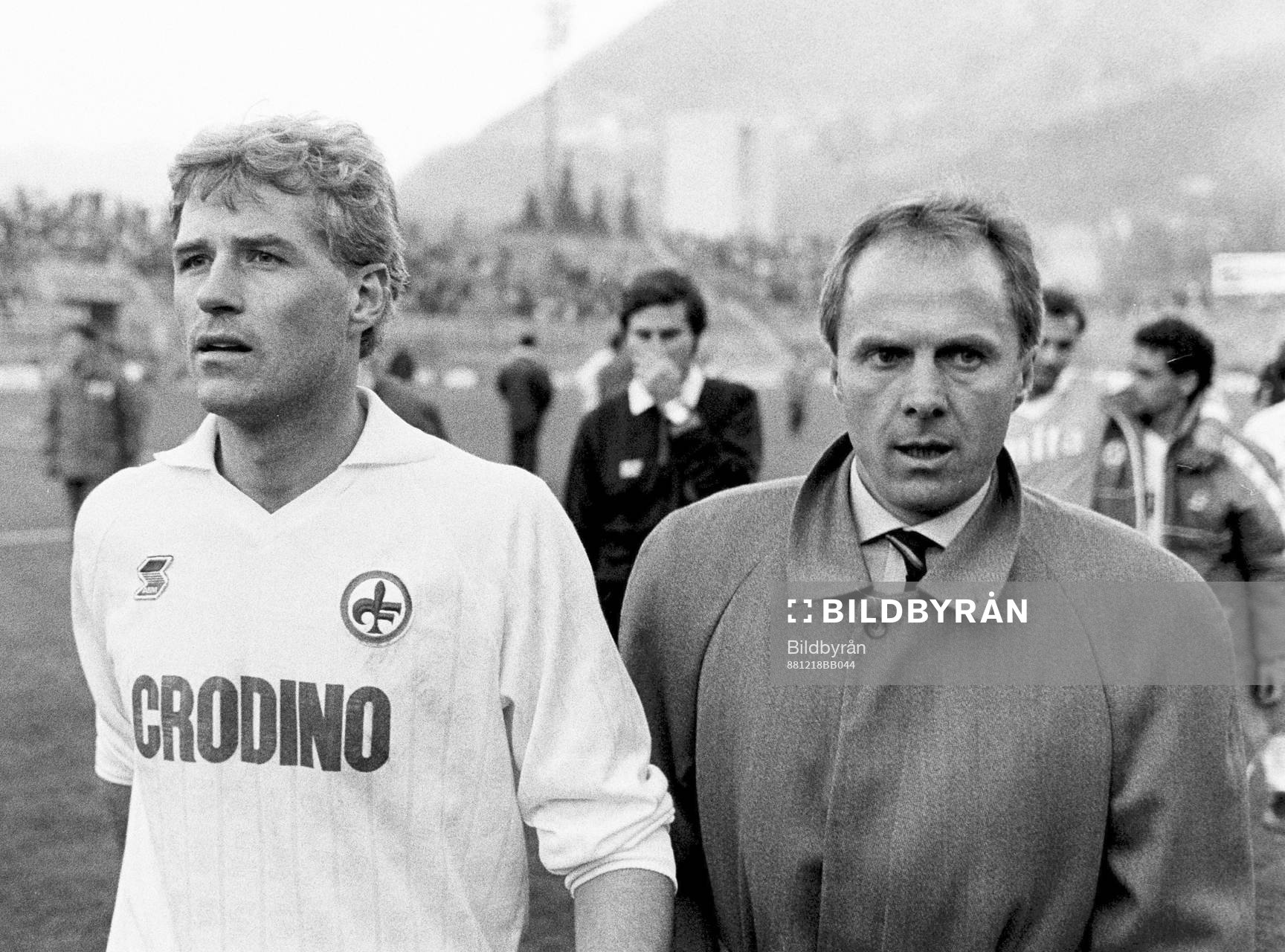 Glenn Hysén och Sven-Göran Eriksson, tränare, Florentina