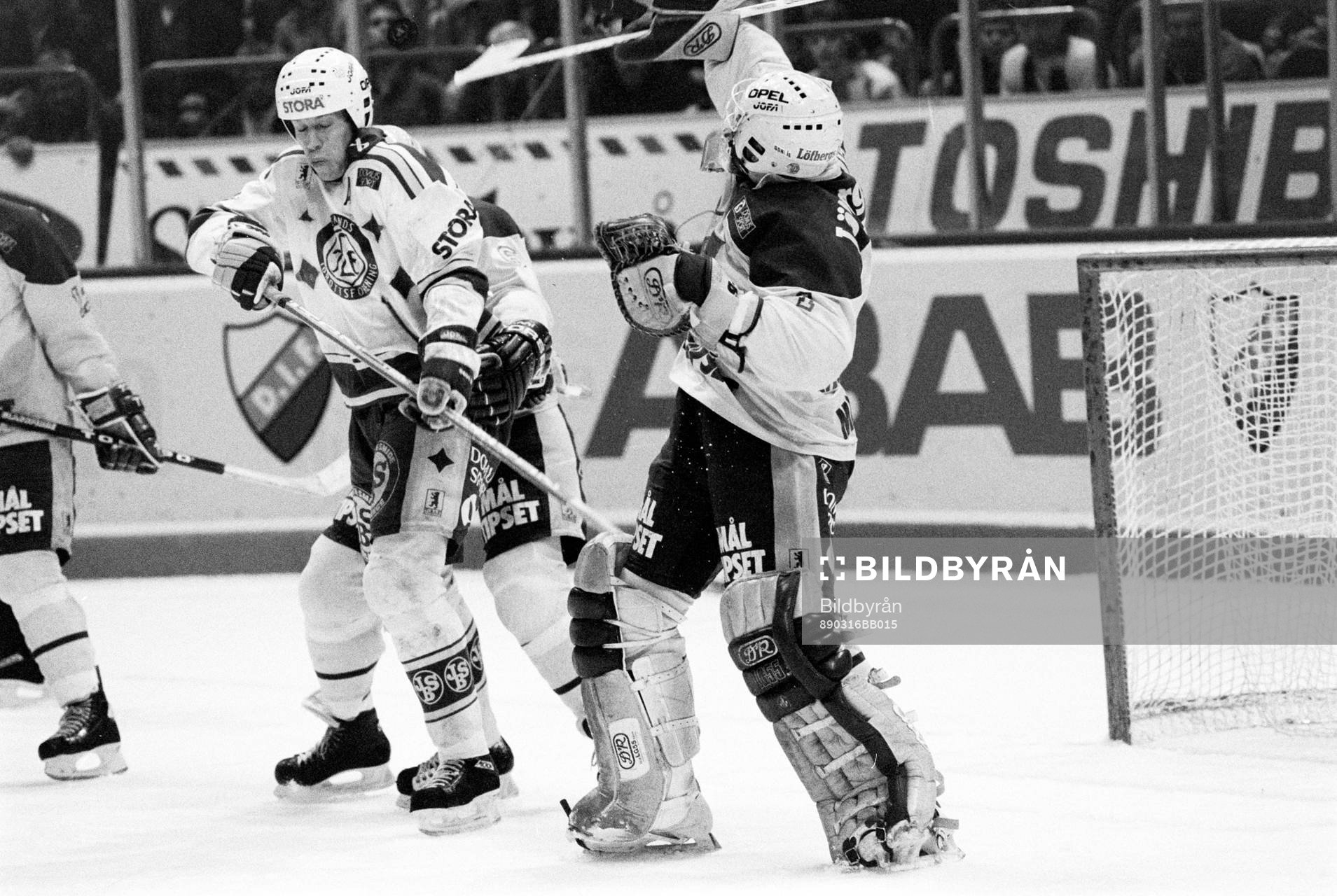 Jonas Bergqvist, Leksand framför Rolf Ridderwall, målvakt