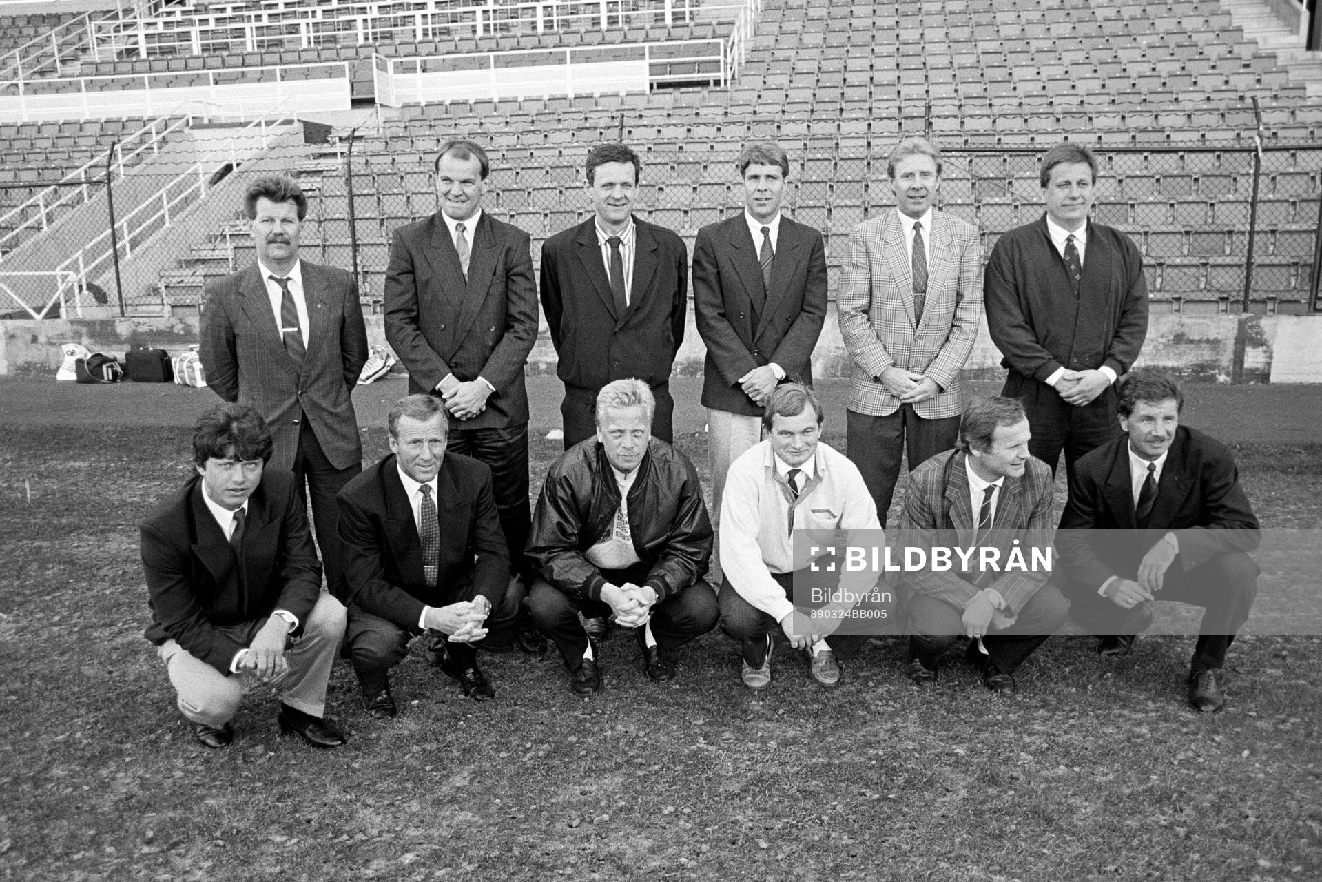 Bakre raden fr. v: XX, Brage, Sanny Åslund, AIK, Lennart