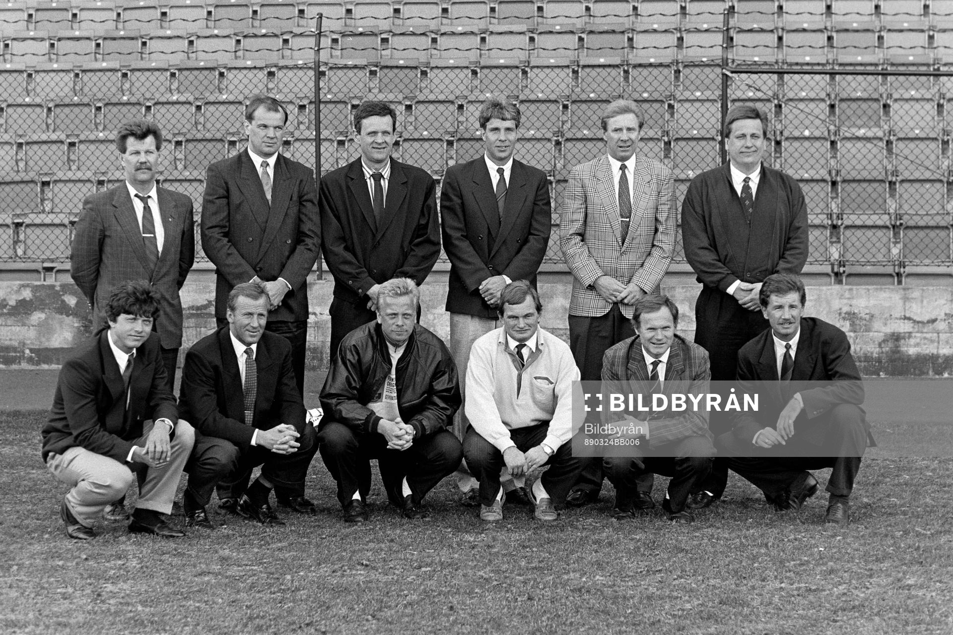 Bakre raden fr. v: XX, Brage, Sanny Åslund, AIK, Lennart