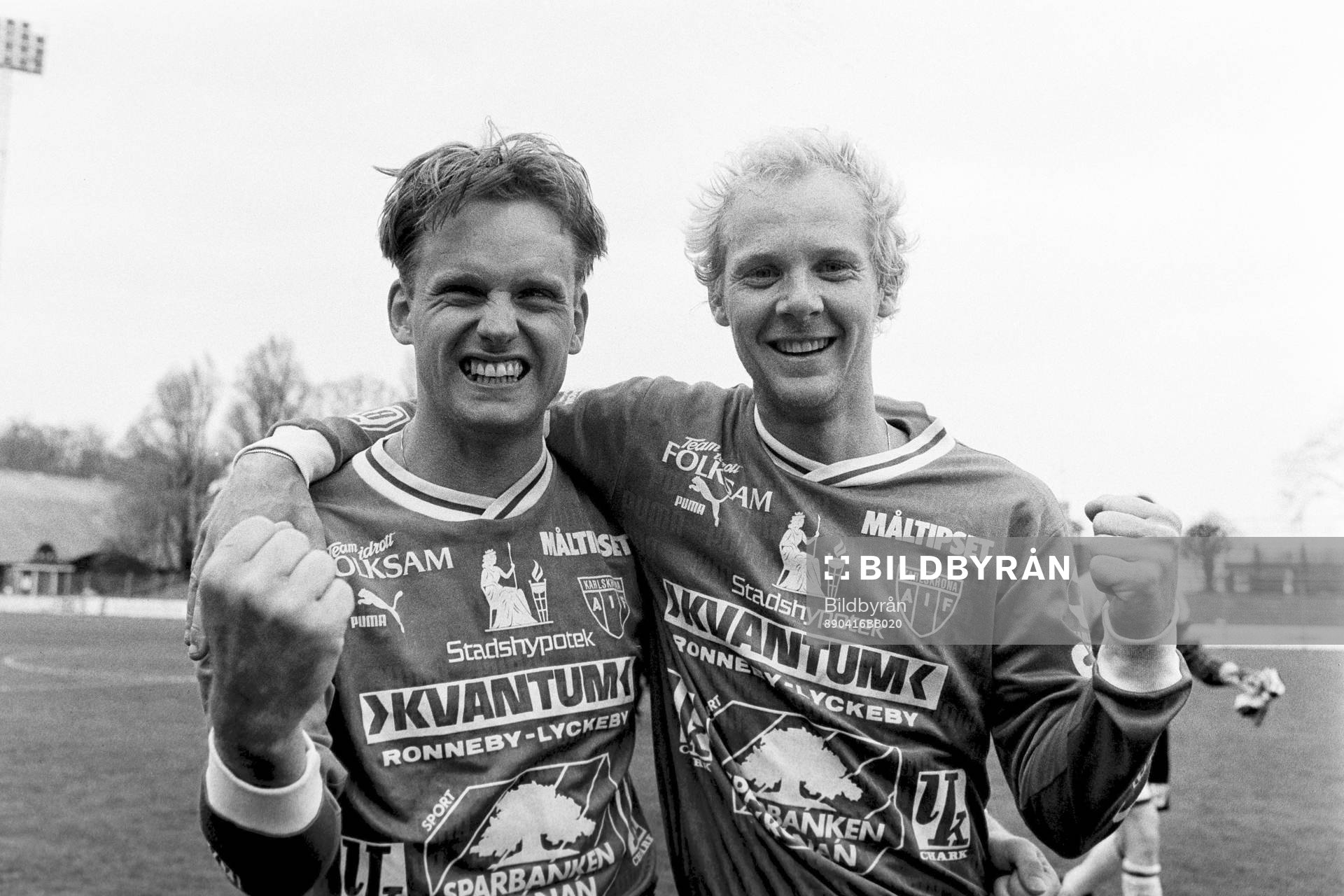 Karlskronas målskyttar Mats Andersson och Joakim Carlsson