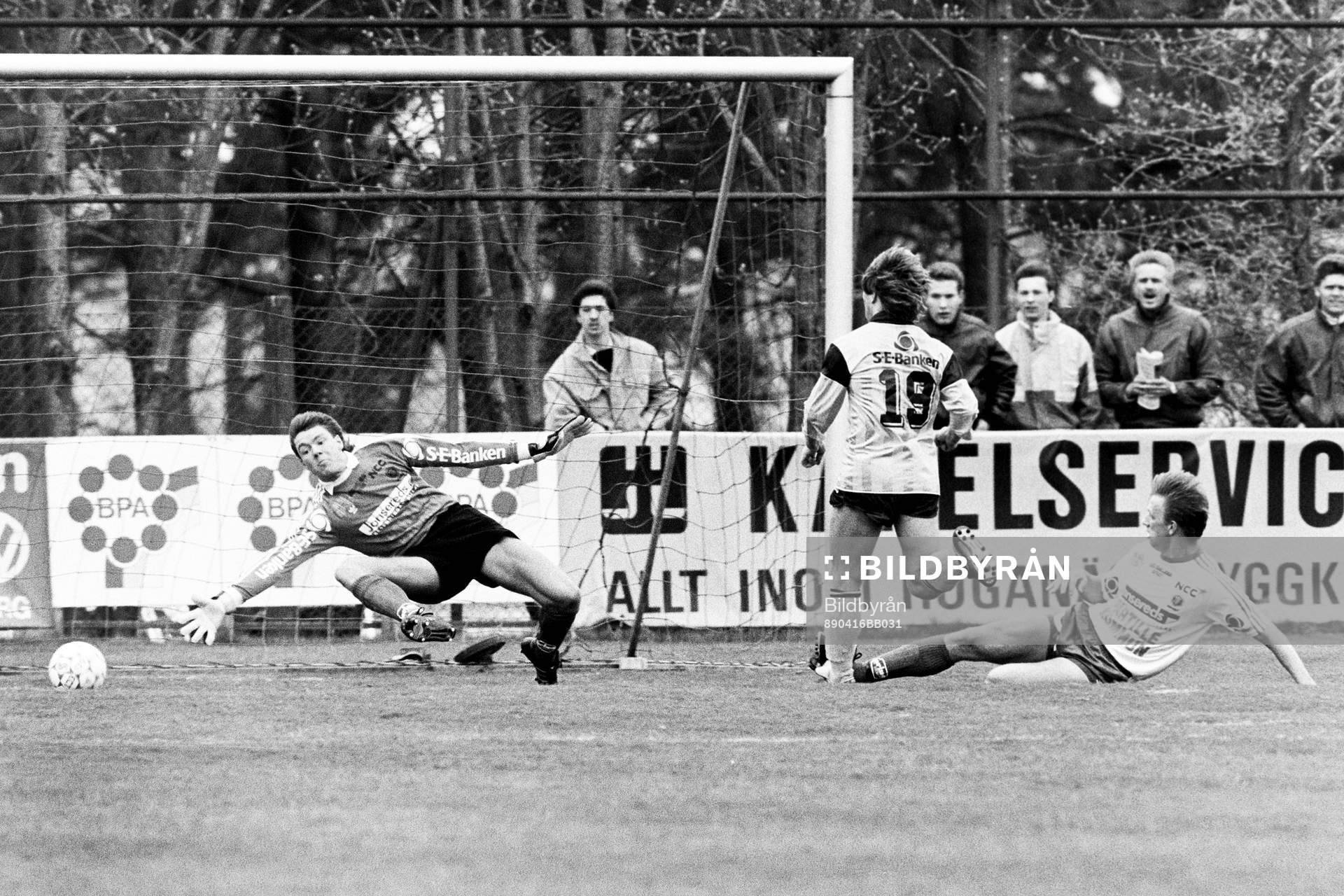 Flemming Pehrson, Mjällby gör mål på Niklas Ferm,