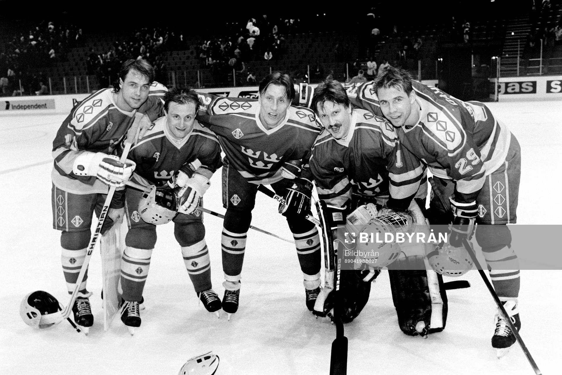 Kent Nilsson, Anders Eldebrink, Börje Salming, Peter