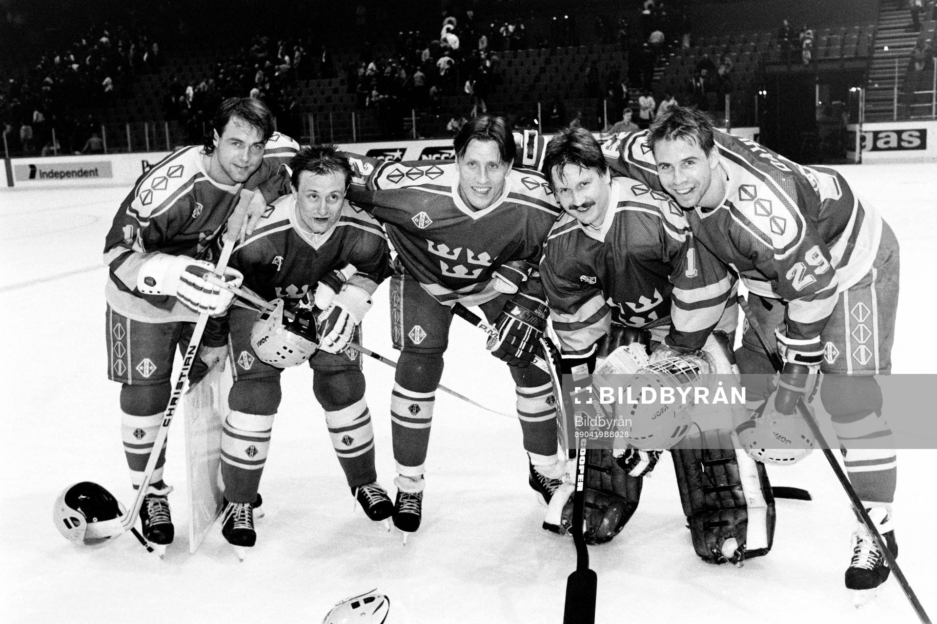 Kent Nilsson, Anders Eldebrink, Börje Salming, Peter
