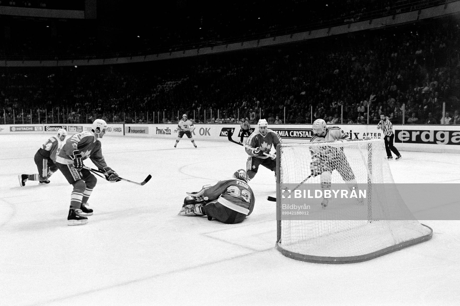 Håkan Södergren, Sverige framför Grant Fuhr, målvakt i