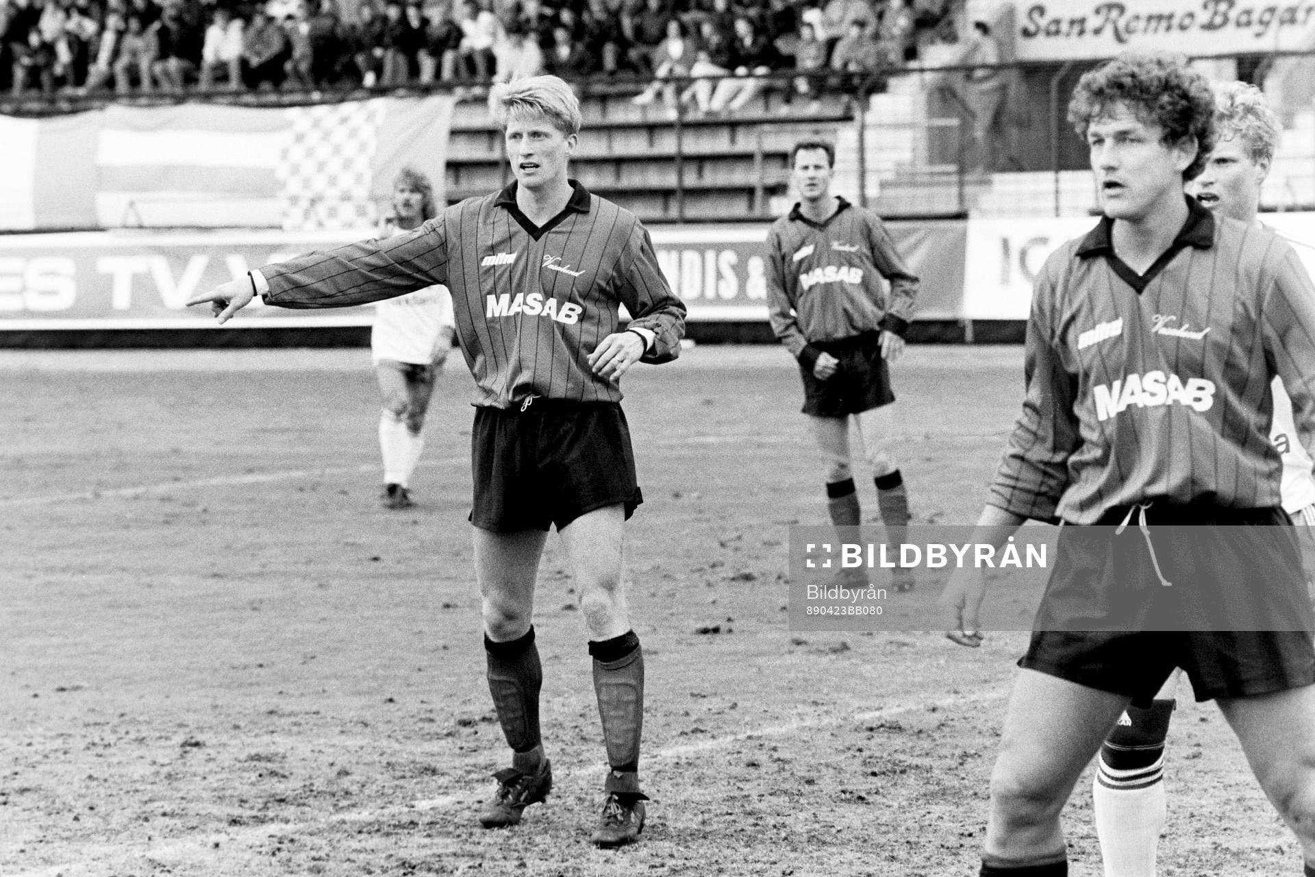 Fotboll, Div 1 Norra, Hammarby - Vasalund, 0-0: Jan Eriksson, Vasalund.