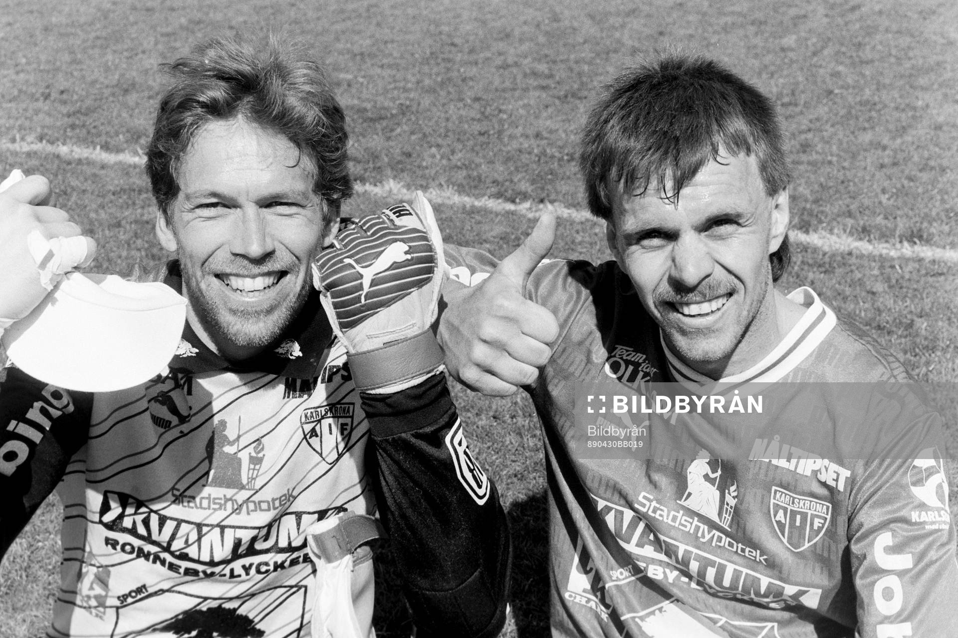 Karlskronas målvakt Glenn Sevestedt och målskytten Ola