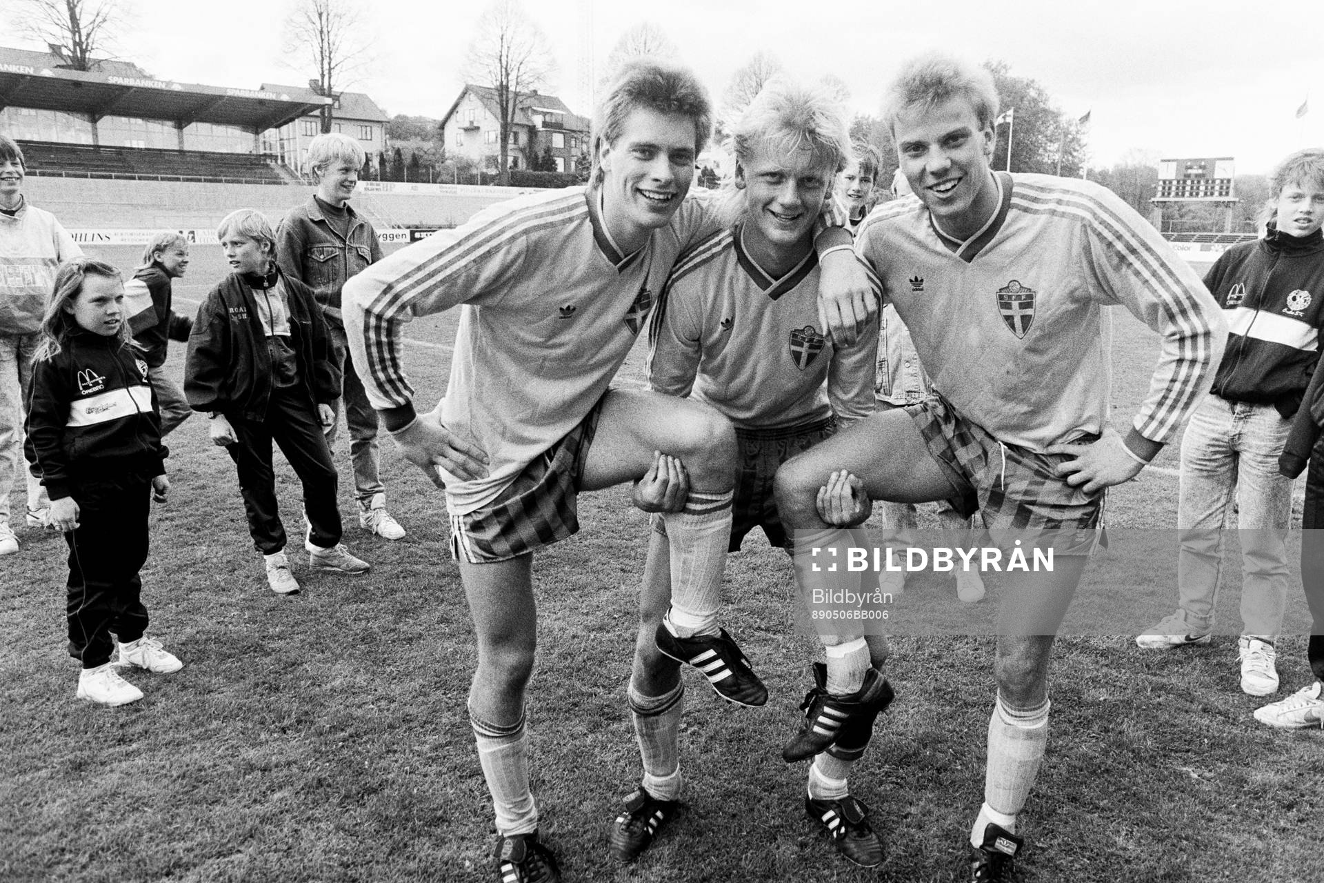 Jan Jansson, Ulrik Jansson och Hans Eklund jublar
