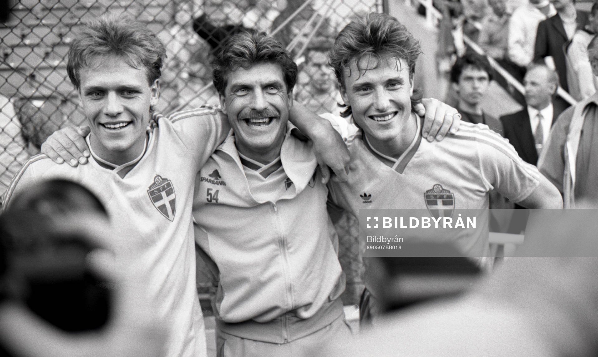 Nicklas Larsson, Olle Nordin, förbundskapten och Roger