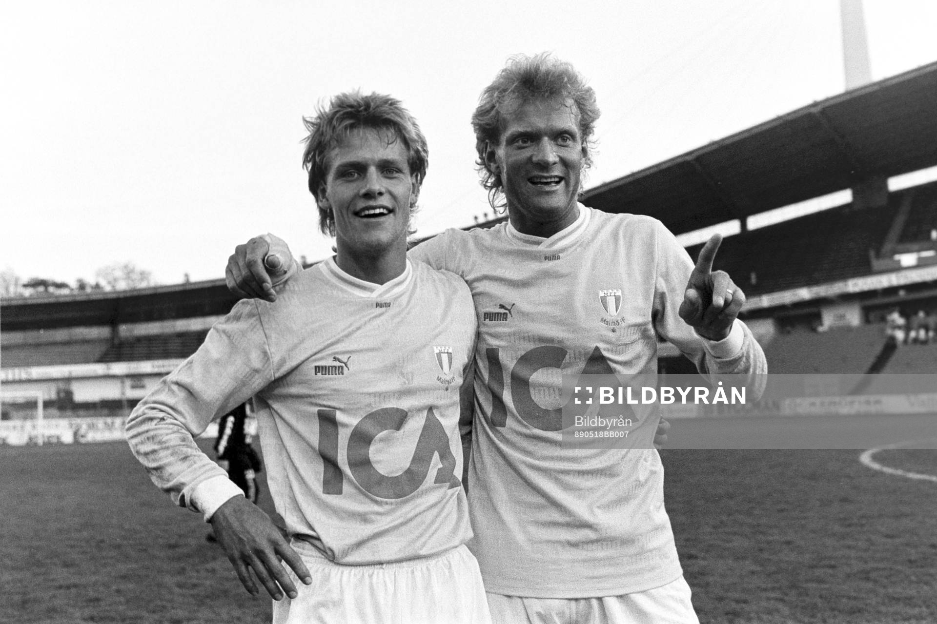 Malmös bägge målskyttar Niclas Larsson och Håkan Lindman