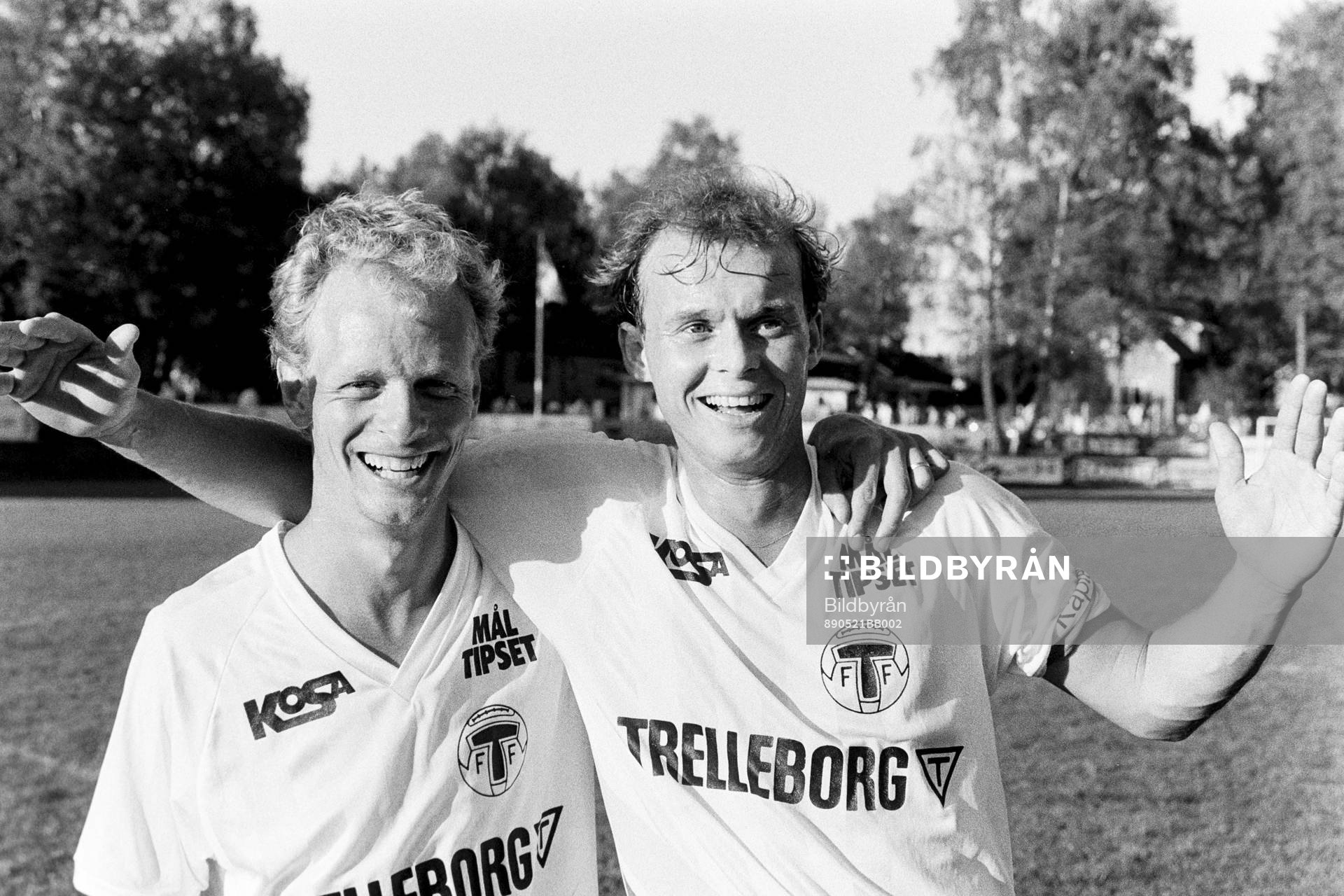 Anders Palmer och Anders Grimberg, målskyttar i Trelleborg