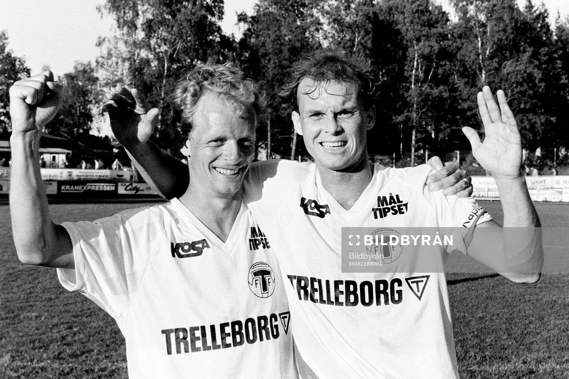 Anders Palmer och Anders Grimberg, målskyttar i Trelleborg
