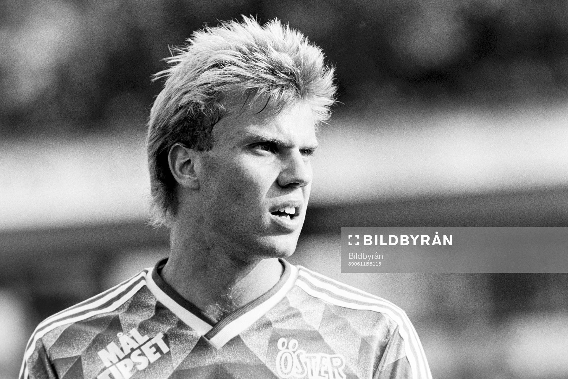 Fotboll, Div 1 Södra, Markaryd - Öster, 1-1: Hans Eklund, Öster.