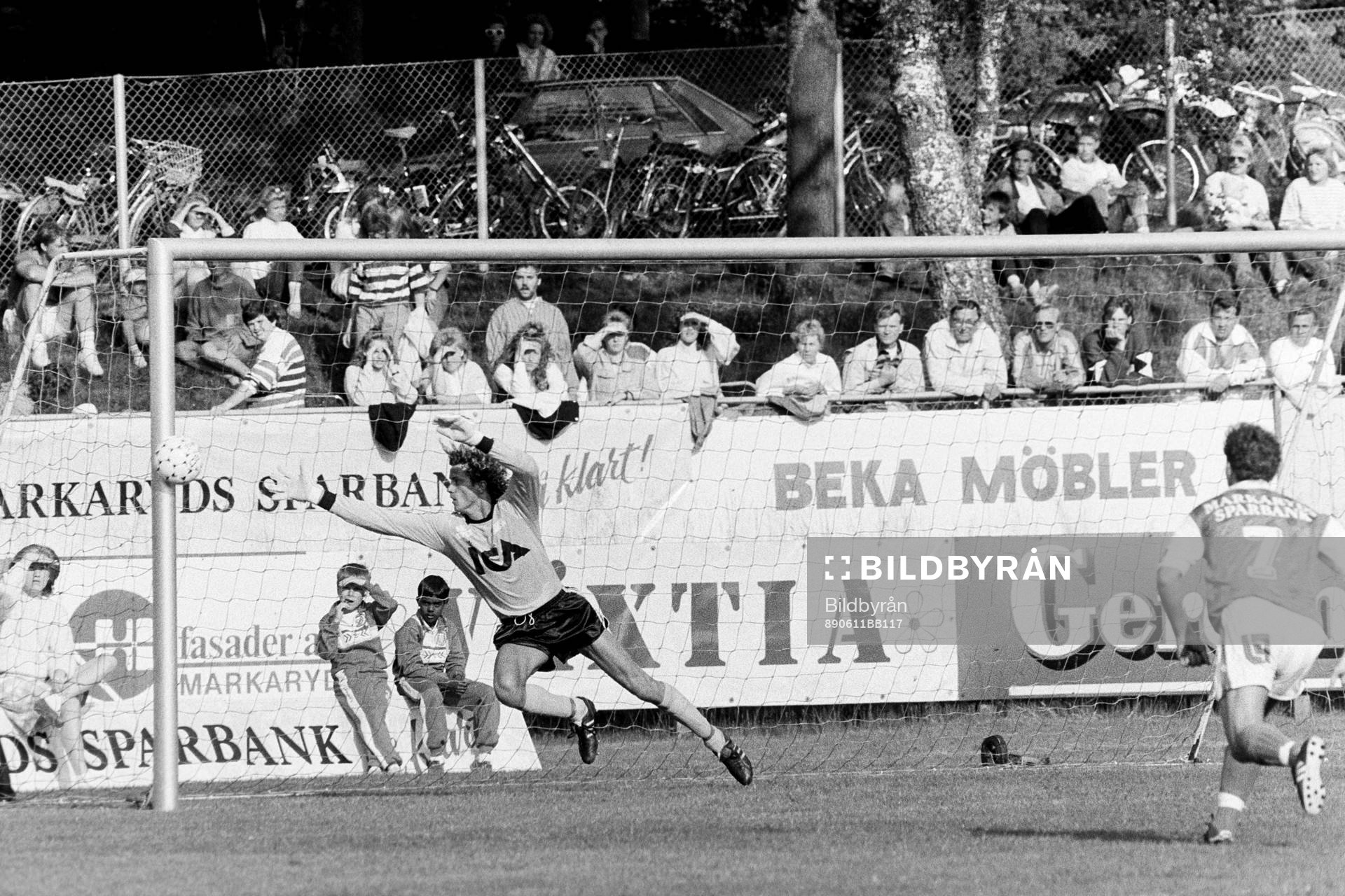 Fotboll, Div 1 Södra, Markaryd - Öster, 1-1: Pål Lundin, målvakt i Öster.