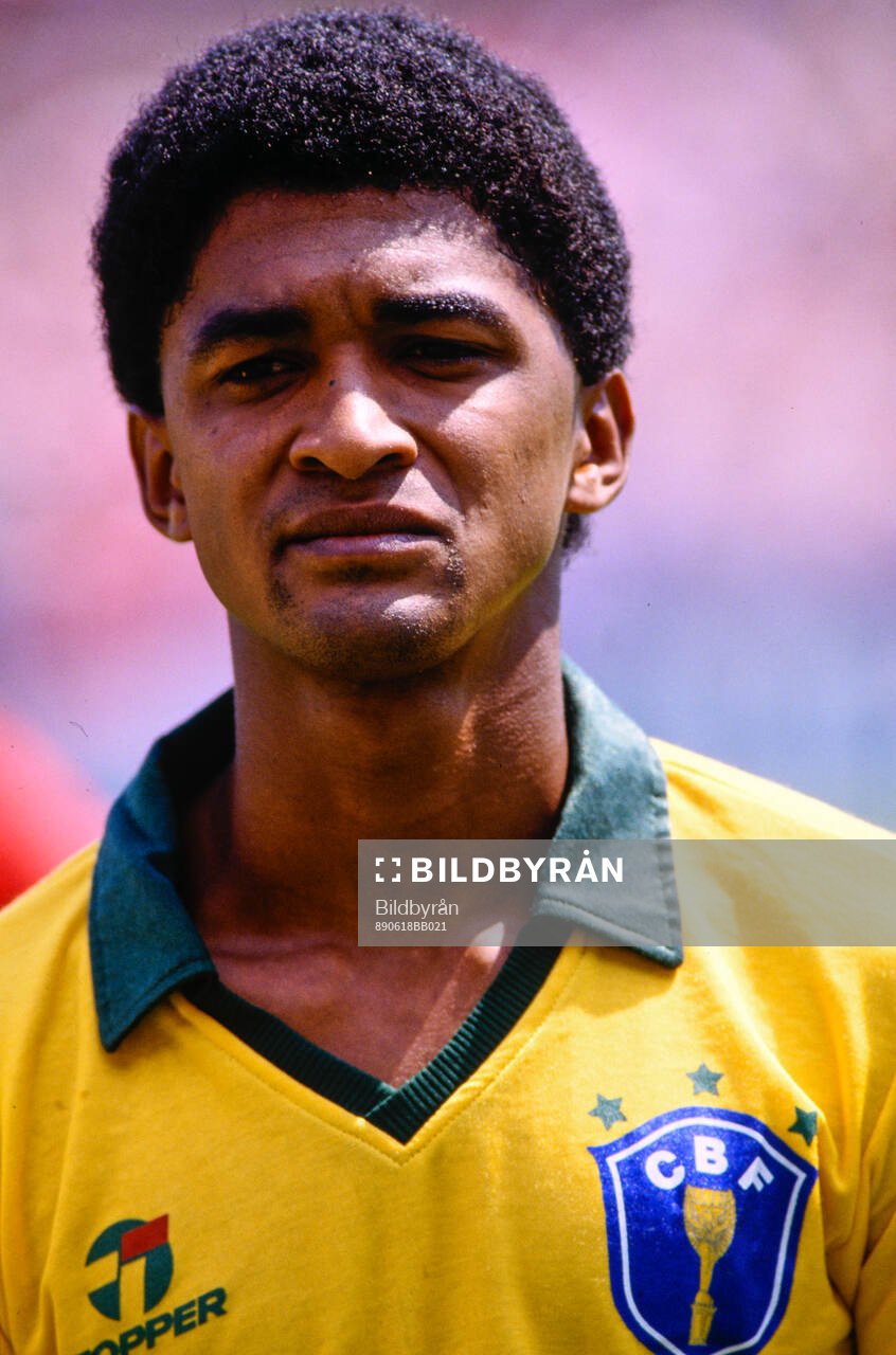 Football, Three Nation Friendly Tournament in Copenhagen, Denmark 1989; Denmark - Brazil: Brazils Valdo.   