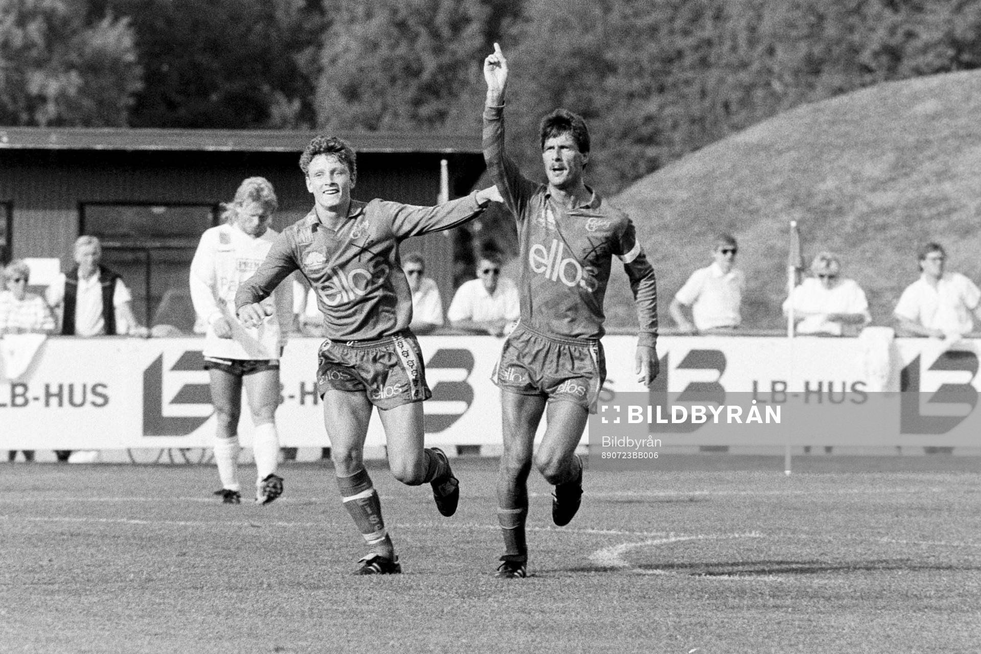 Elfsborgs Stefan Andreasson och Lennart Johansson jublar