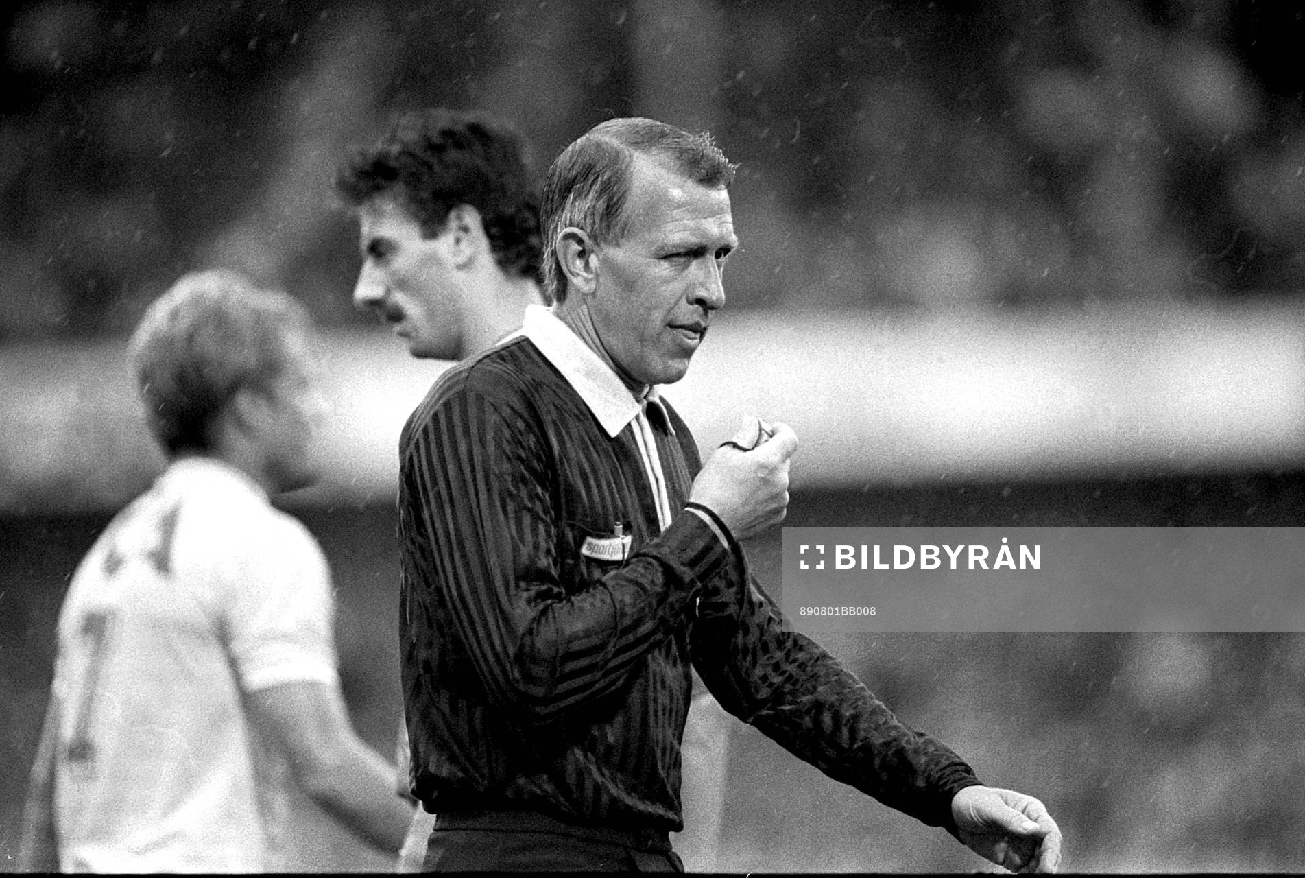 Domaren Erik Fredriksson och Ian Rush, Liverpool