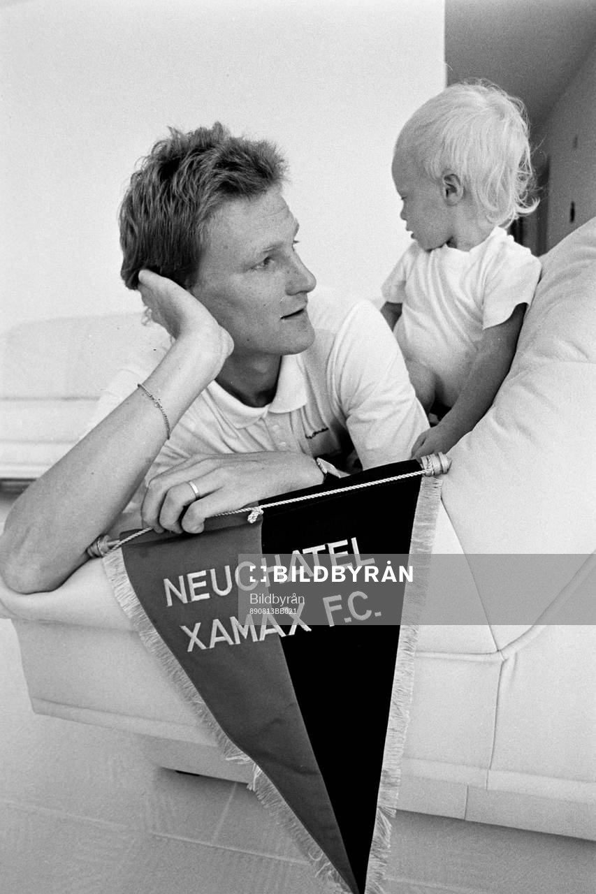 Peter Lönn med sin son