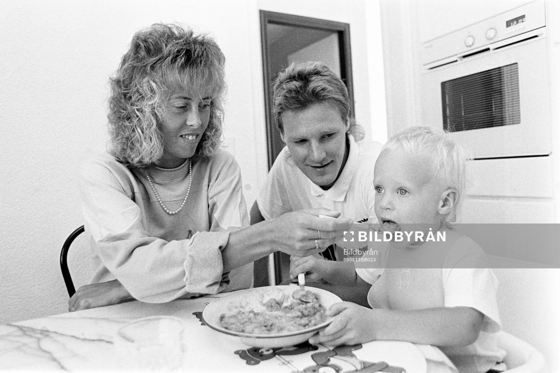 Peter Lönn med sin familj