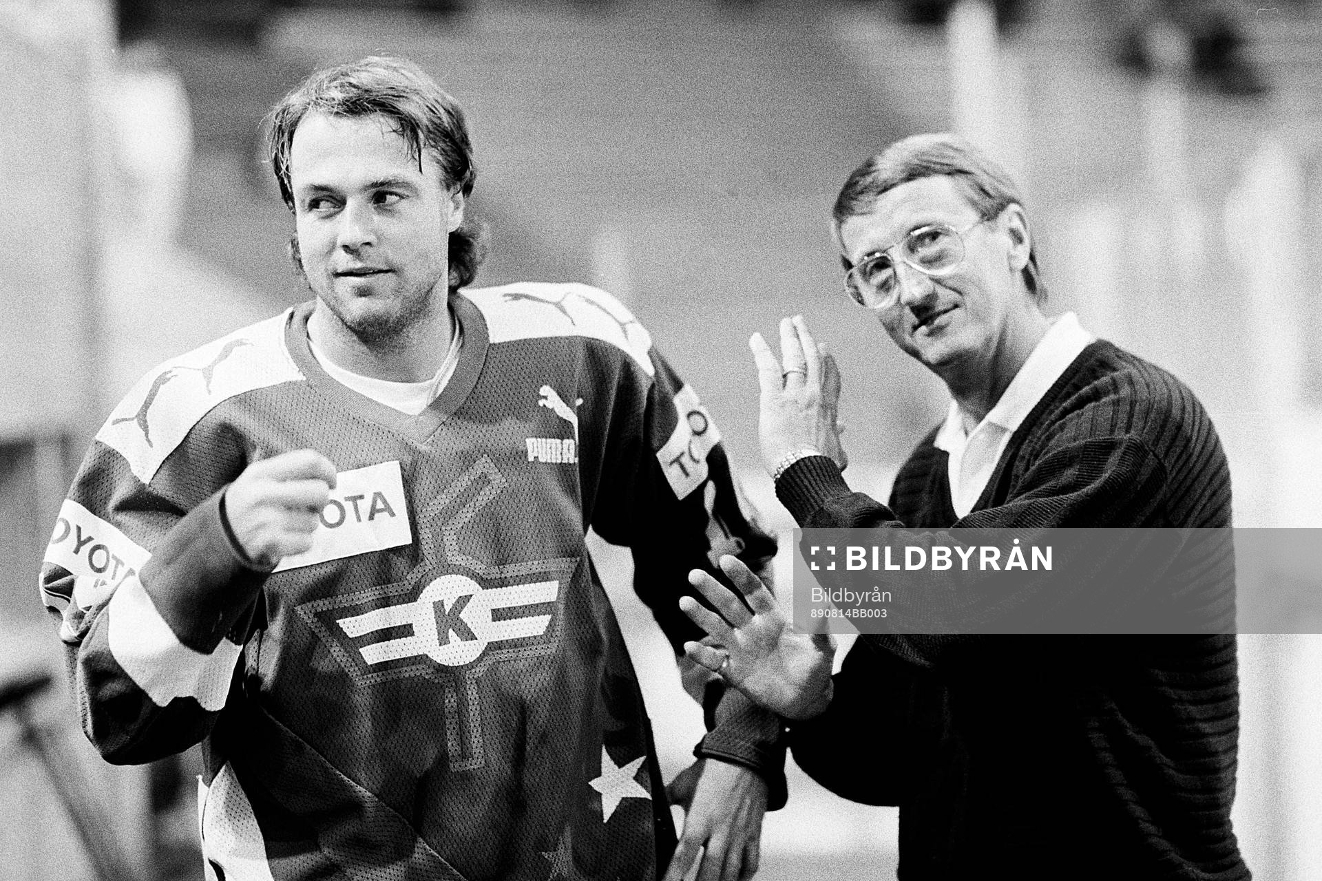 Kent Nilsson och Curt Lindström, tränare i Kloten